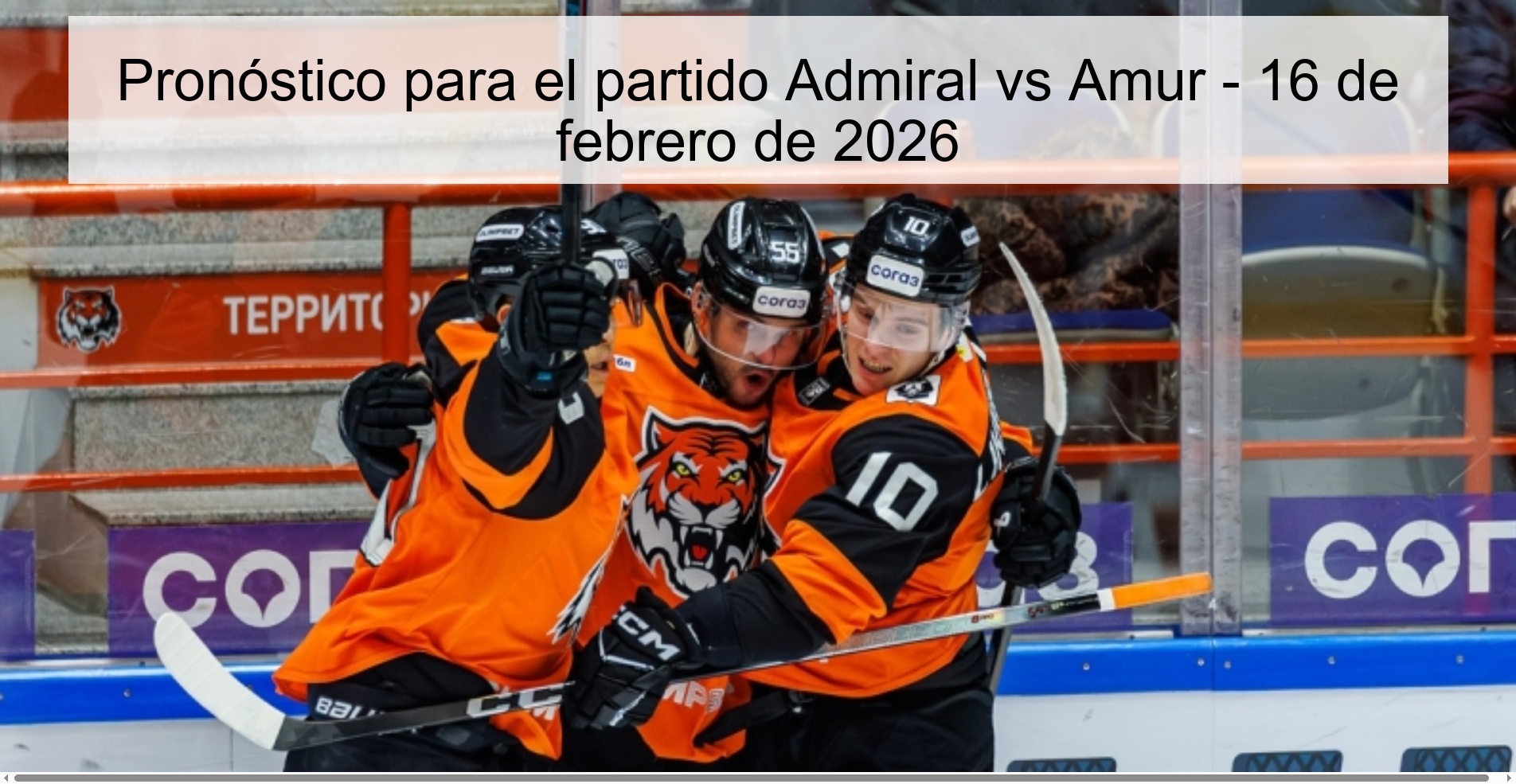 Prediction for the match Admiral vs Amur - February 16, 2026