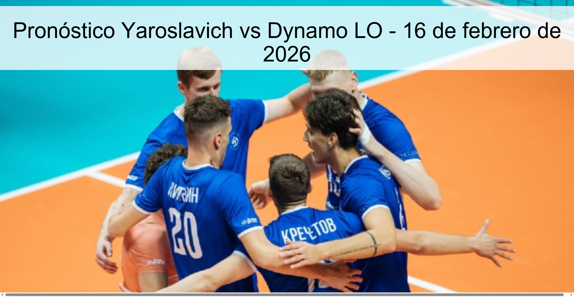 Yaroslavich vs Dynamo LO Prediction – February 16, 2026