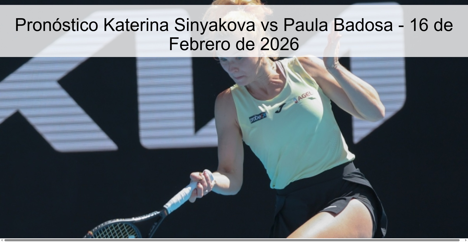 Katerina Sinyakova vs Paula Badosa Prediction - February 16, 2026