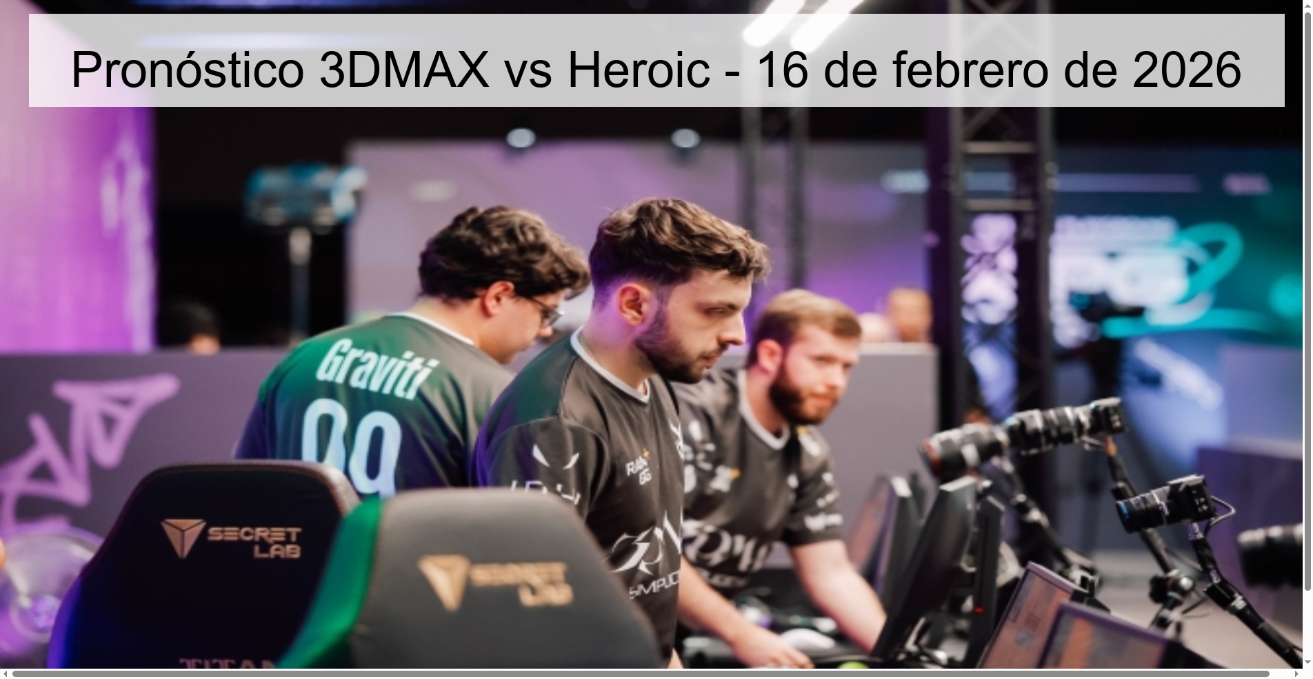 3DMAX vs Heroic Prediction – February 16, 2026