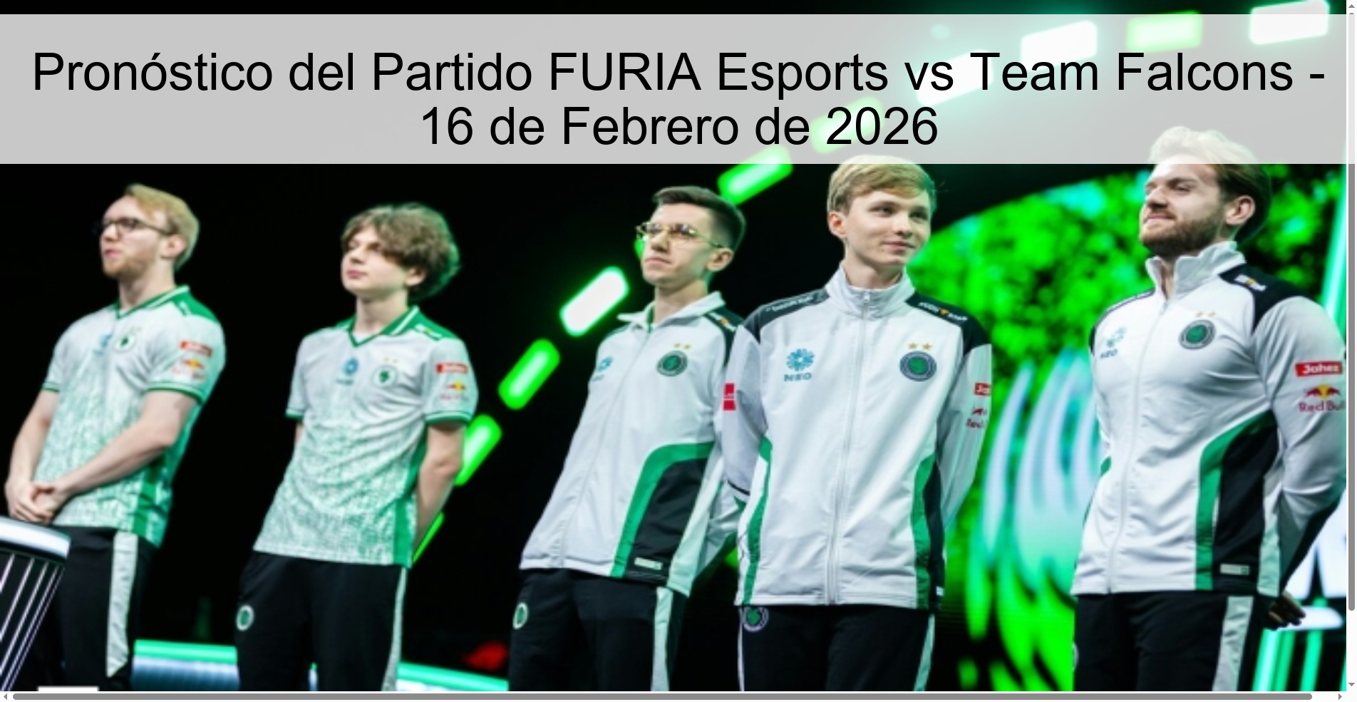 FURIA Esports vs Team Falcons Match Prediction - February 16, 2026