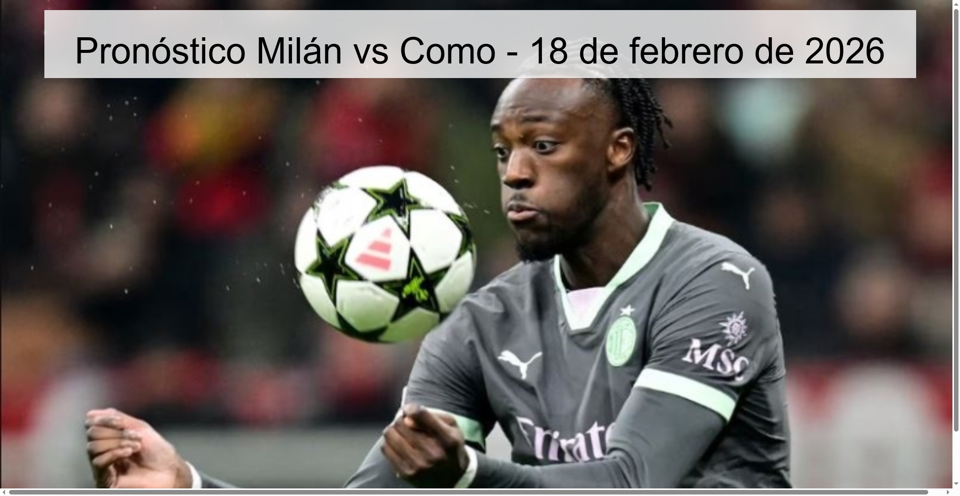Milan vs Como Prediction – February 18, 2026