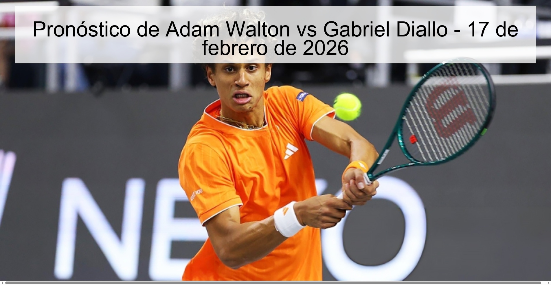 Adam Walton vs Gabriel Diallo Prediction – February 17, 2026