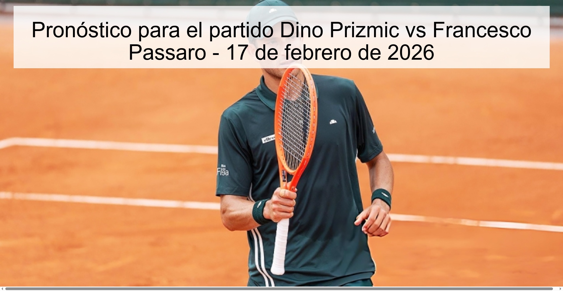 Prediction for the match Dino Prizmic vs Francesco Passaro - February 17, 2026
