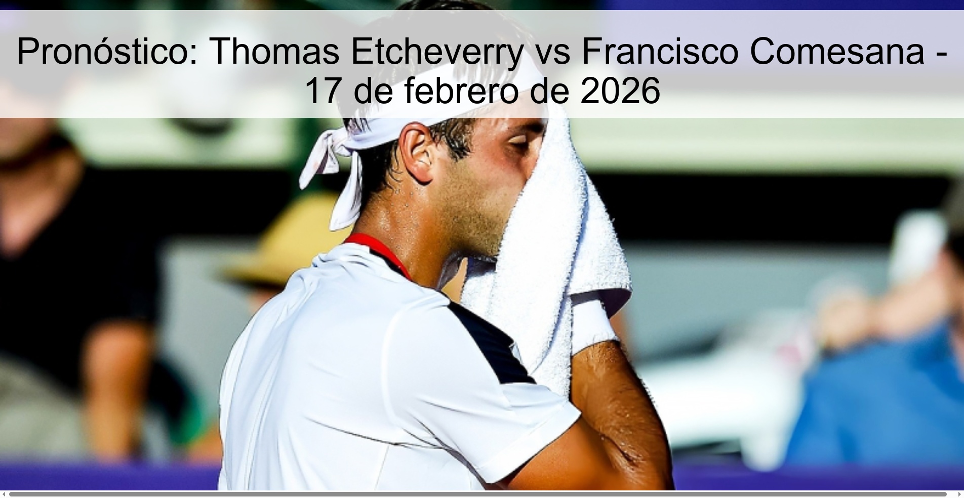 Prediction: Thomas Etcheverry vs Francisco Comesana - February 17, 2026