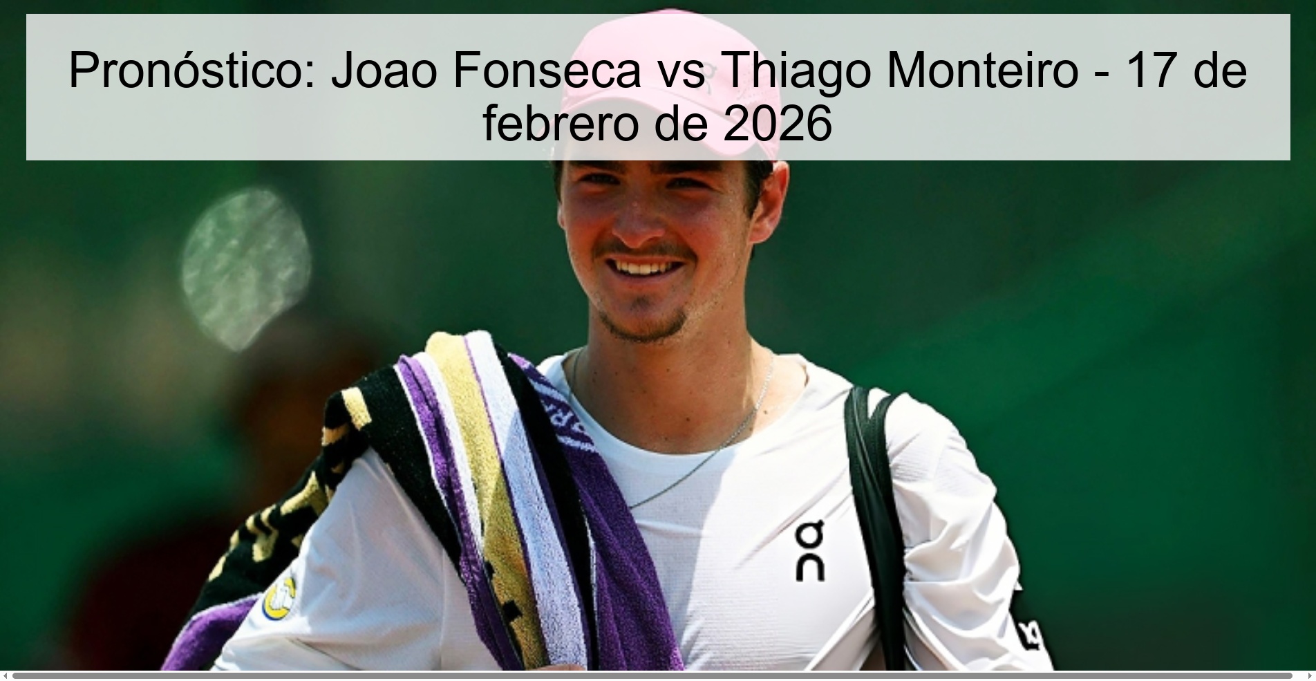 Prediction: Joao Fonseca vs Thiago Monteiro – February 17, 2026