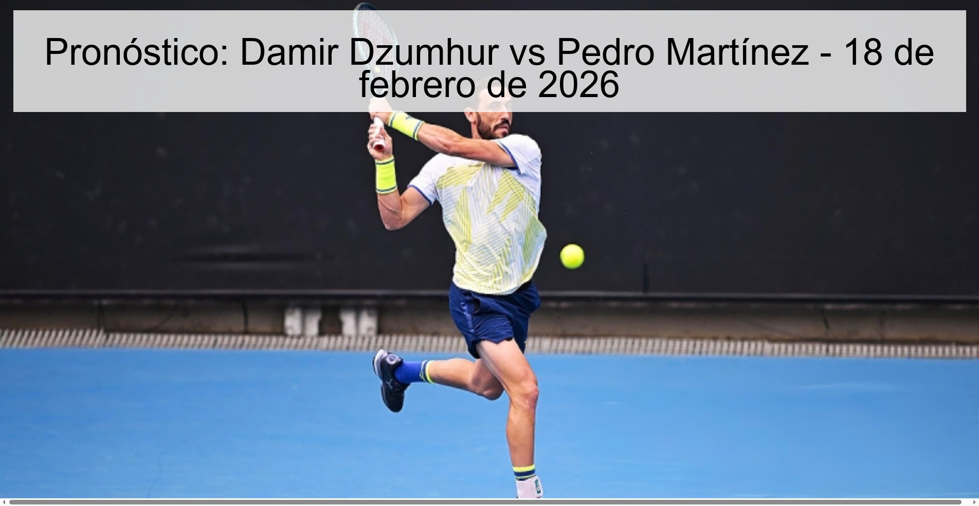 Prediction: Damir Dzumhur vs Pedro Martínez - February 18, 2026