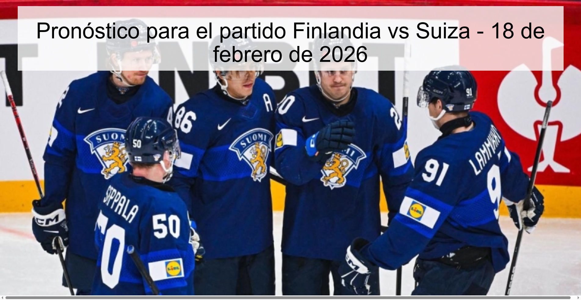Prediction for the match Finland vs Switzerland - February 18, 2026 Prediction for the match Finland vs Switzerland - February 18, 2026