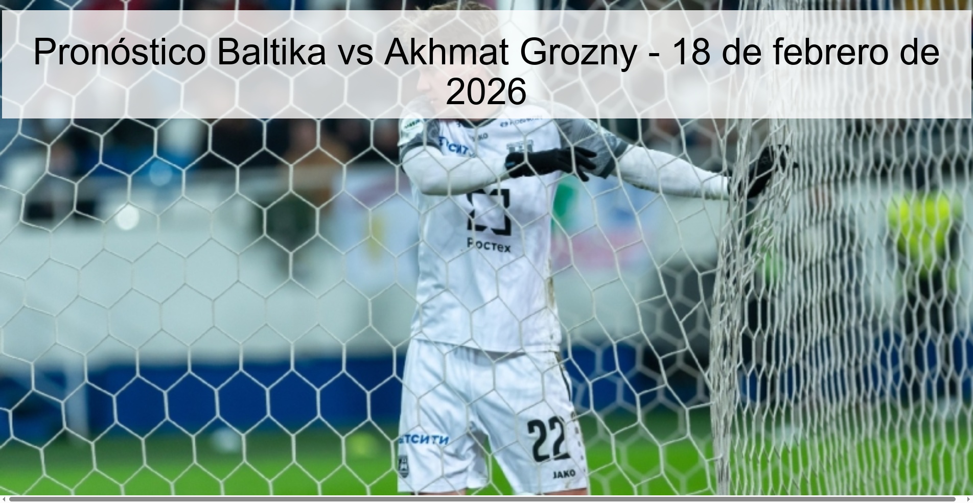 Baltika vs Akhmat Grozny Prediction – February 18, 2026