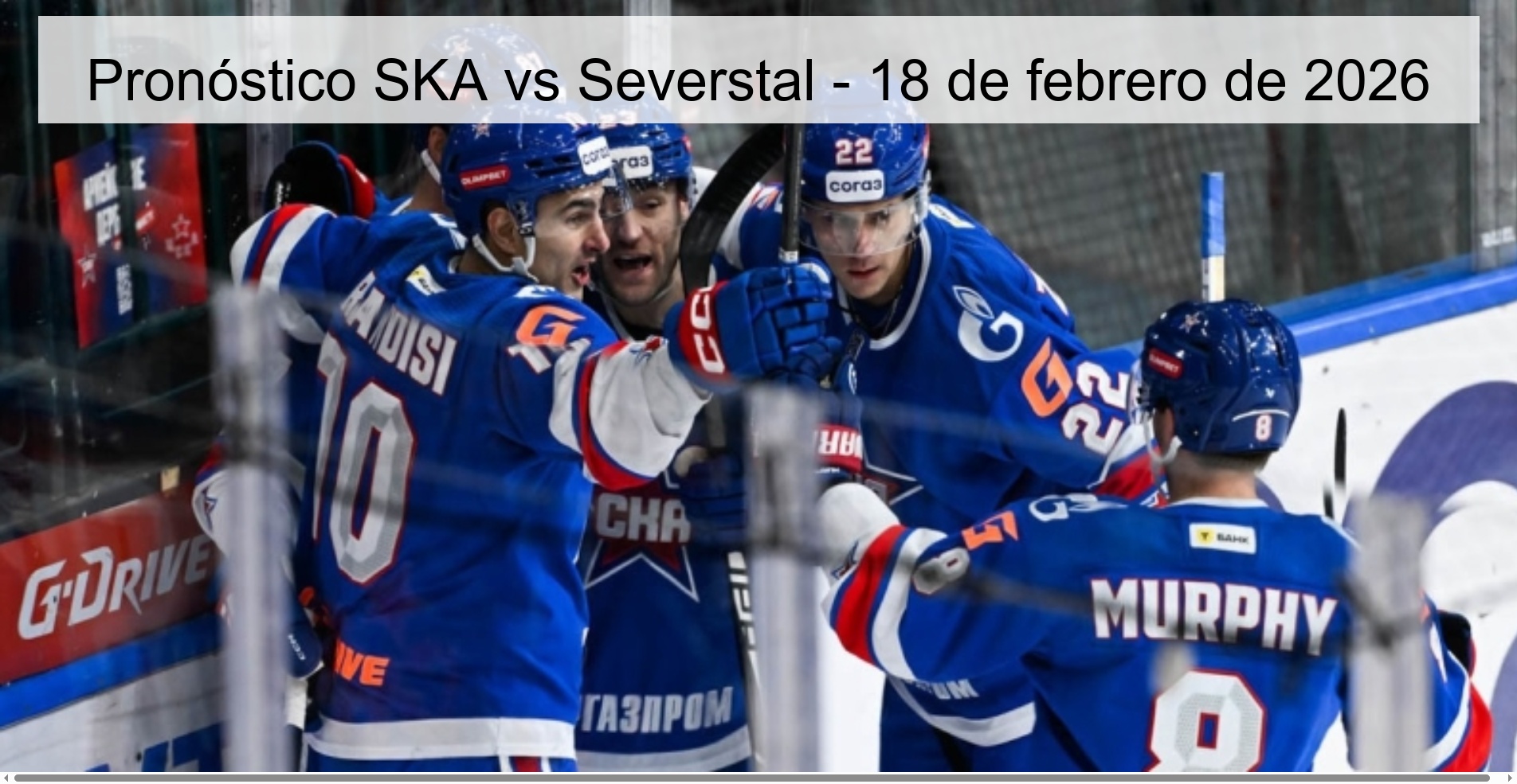 Pronóstico SKA vs Severstal - 18 de febrero de 2026
