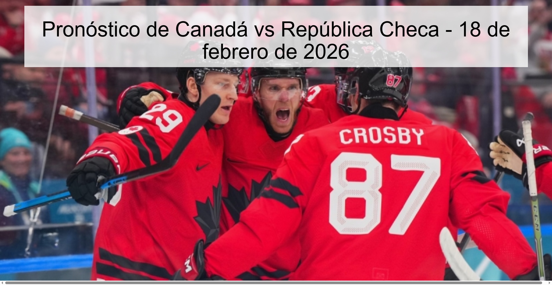 Canada vs Czech Republic Prediction – February 18, 2026