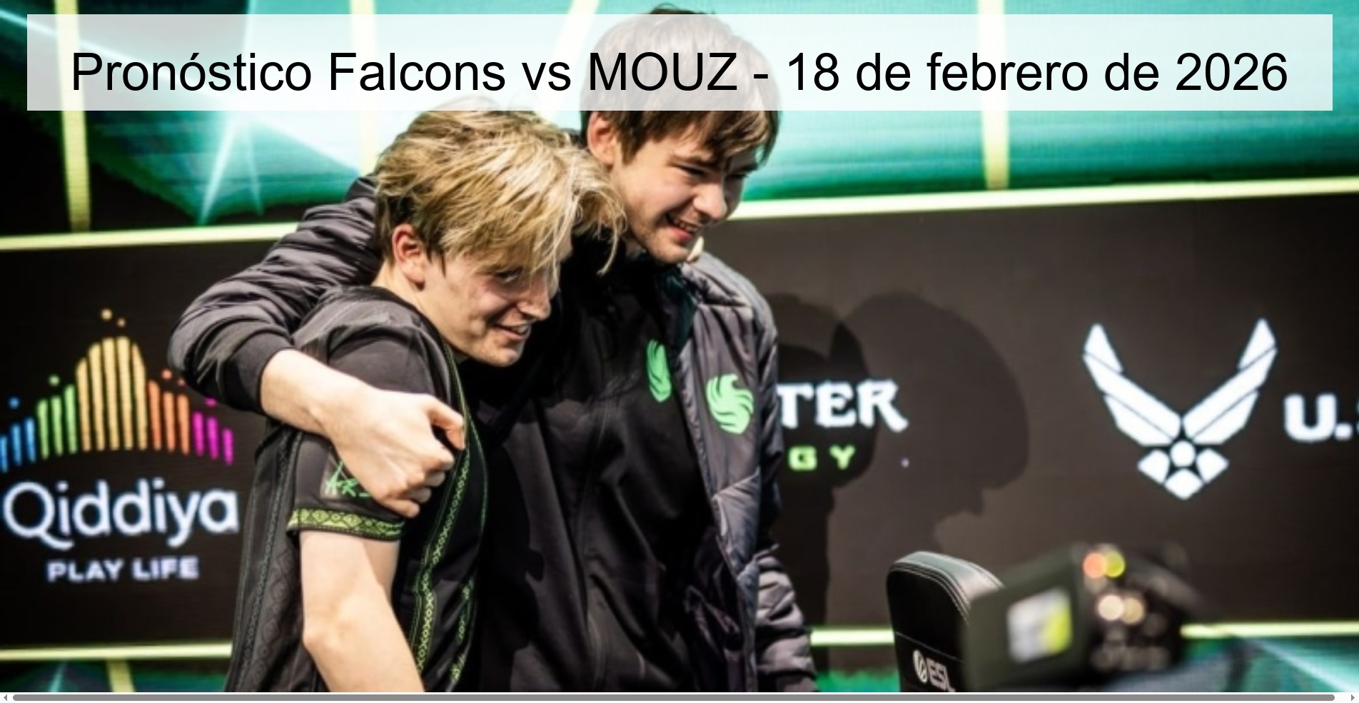 Pronóstico Falcons vs MOUZ - 18 de febrero de 2026