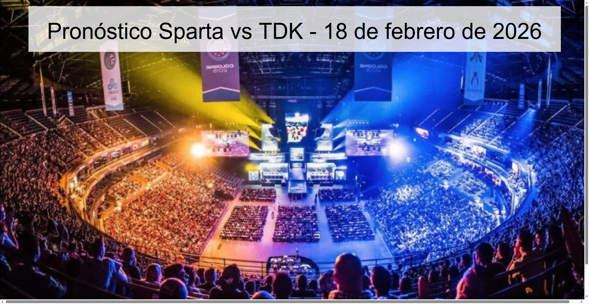 Sparta vs TDK Prediction – February 18, 2026