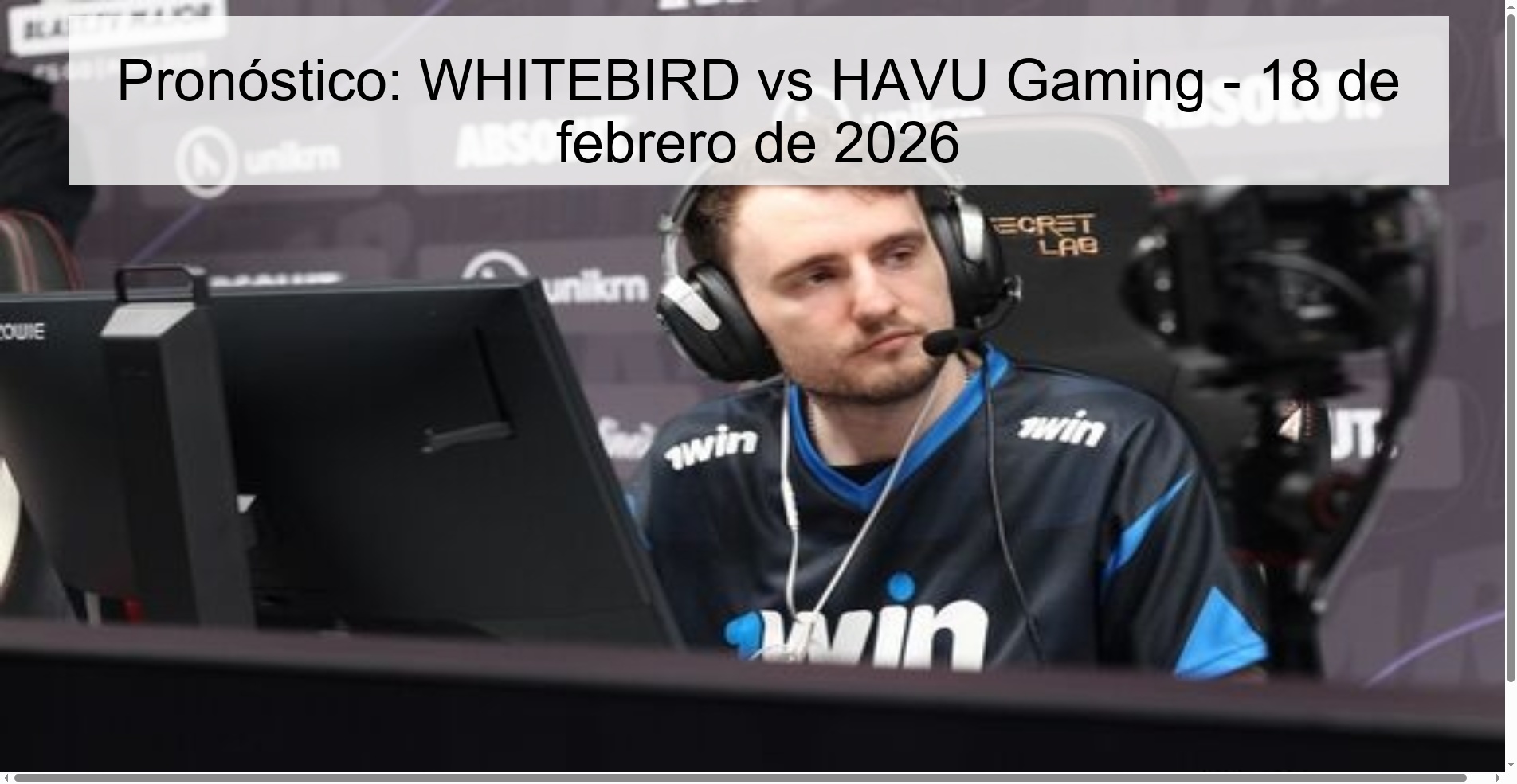 Prediction: WHITEBIRD vs HAVU Gaming – February 18, 2026