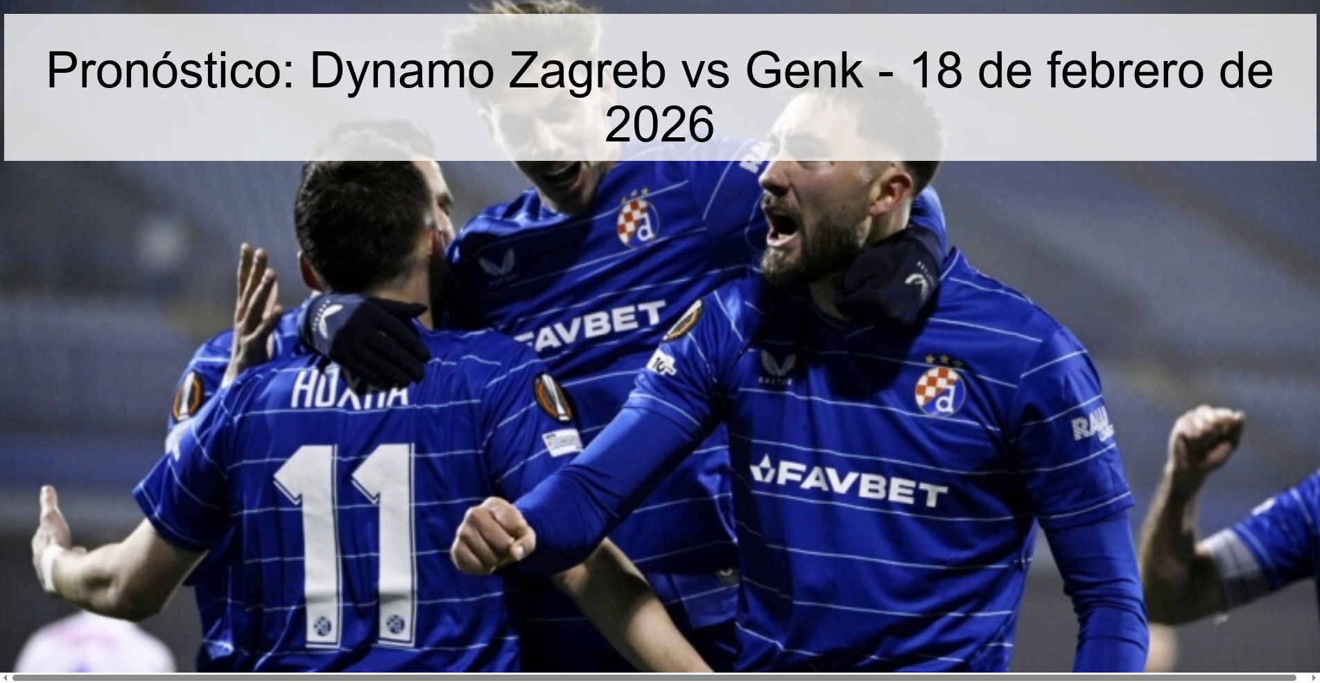Prediction: Dynamo Zagreb vs Genk – February 18, 2026