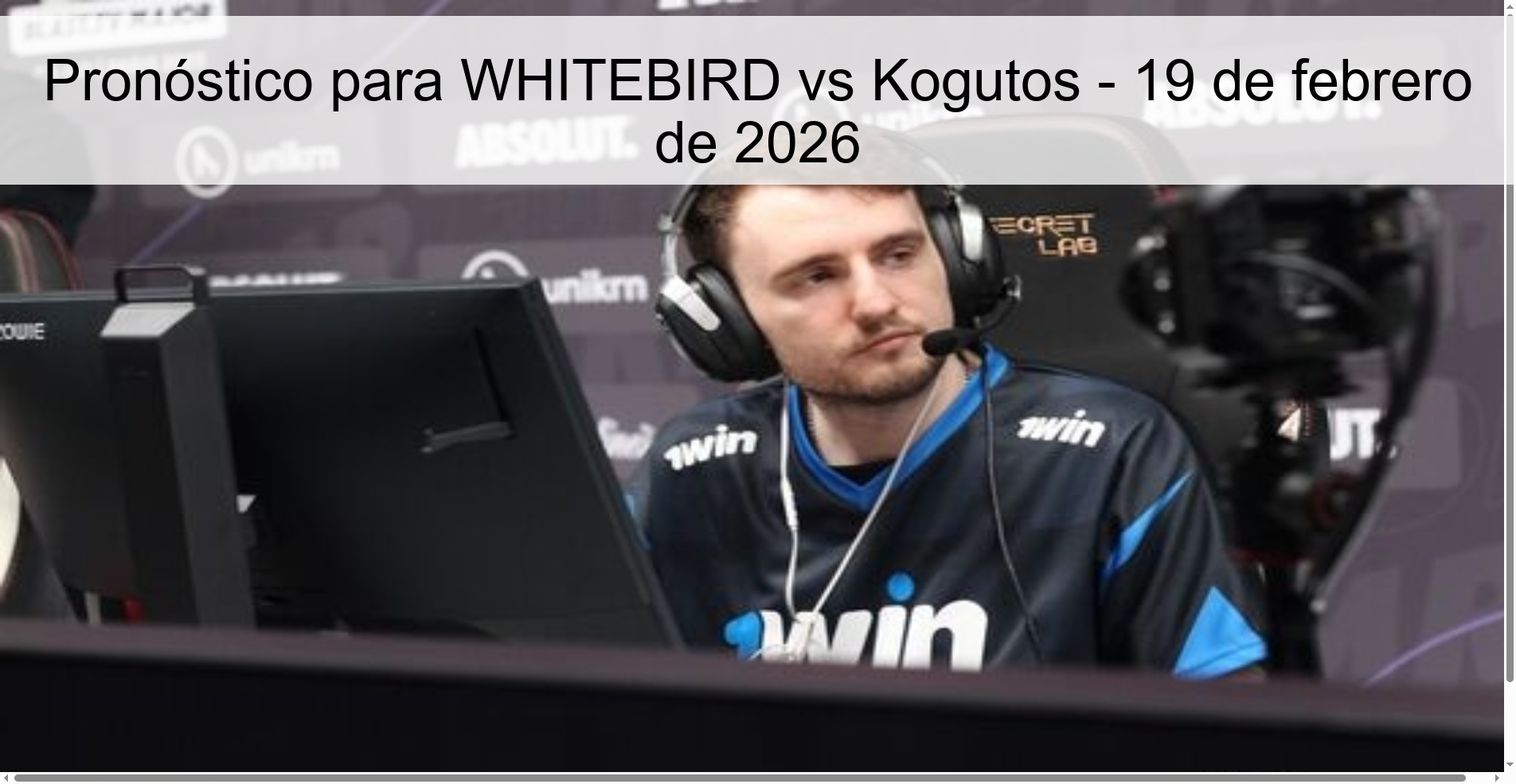 Prediction for WHITEBIRD vs Kogutos – February 19, 2026 Prediction for WHITEBIRD vs Kogutos – February 19, 2026