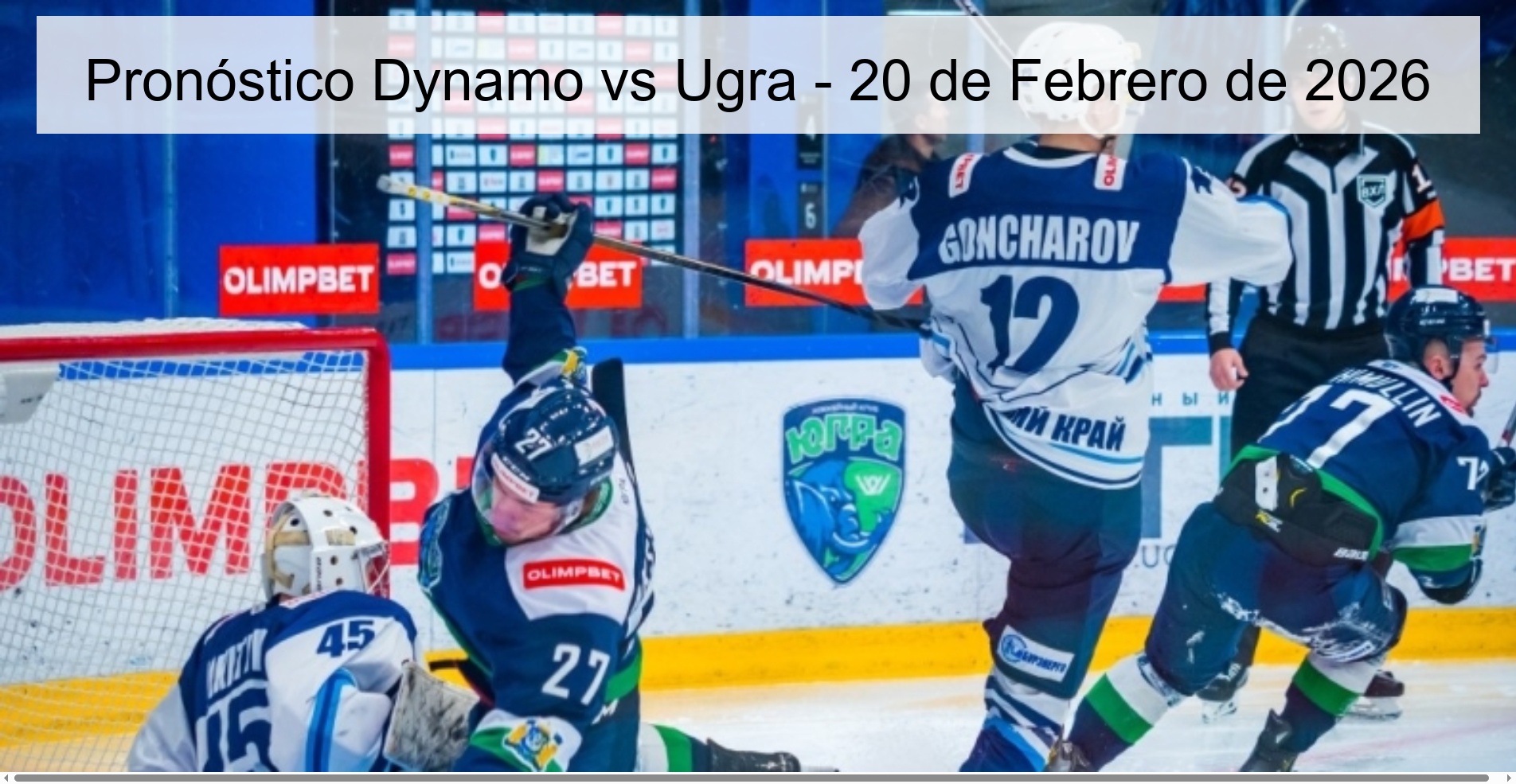 Dynamo vs Ugra Prediction - February 20, 2026