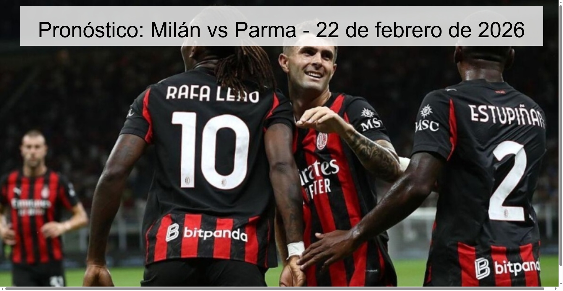Prediction: Milan vs Parma - February 22, 2026