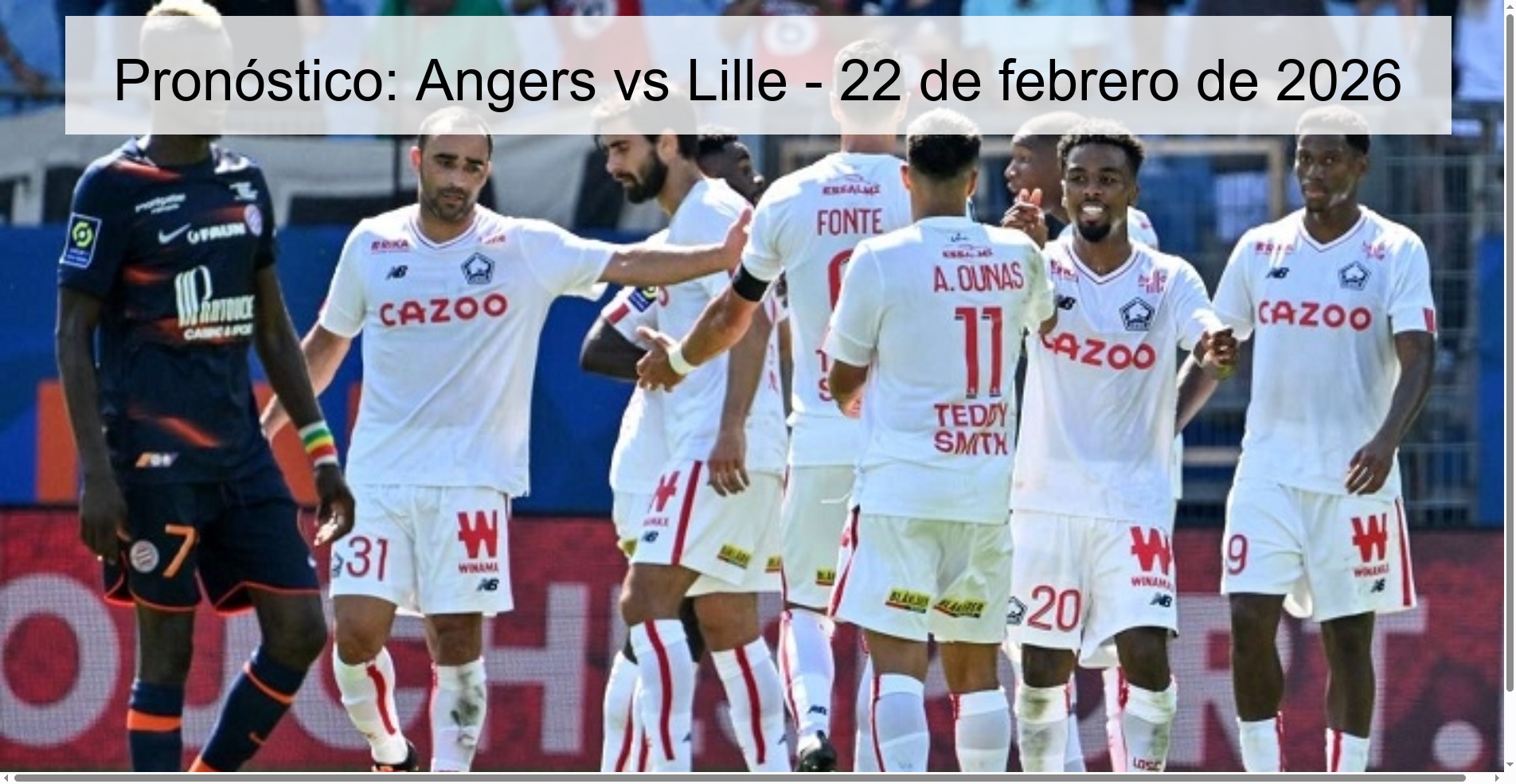 Prediction: Angers vs Lille – February 22, 2026