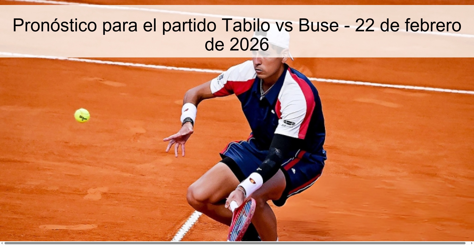 Prediction for the Tabilo vs Buse match – February 22, 2026