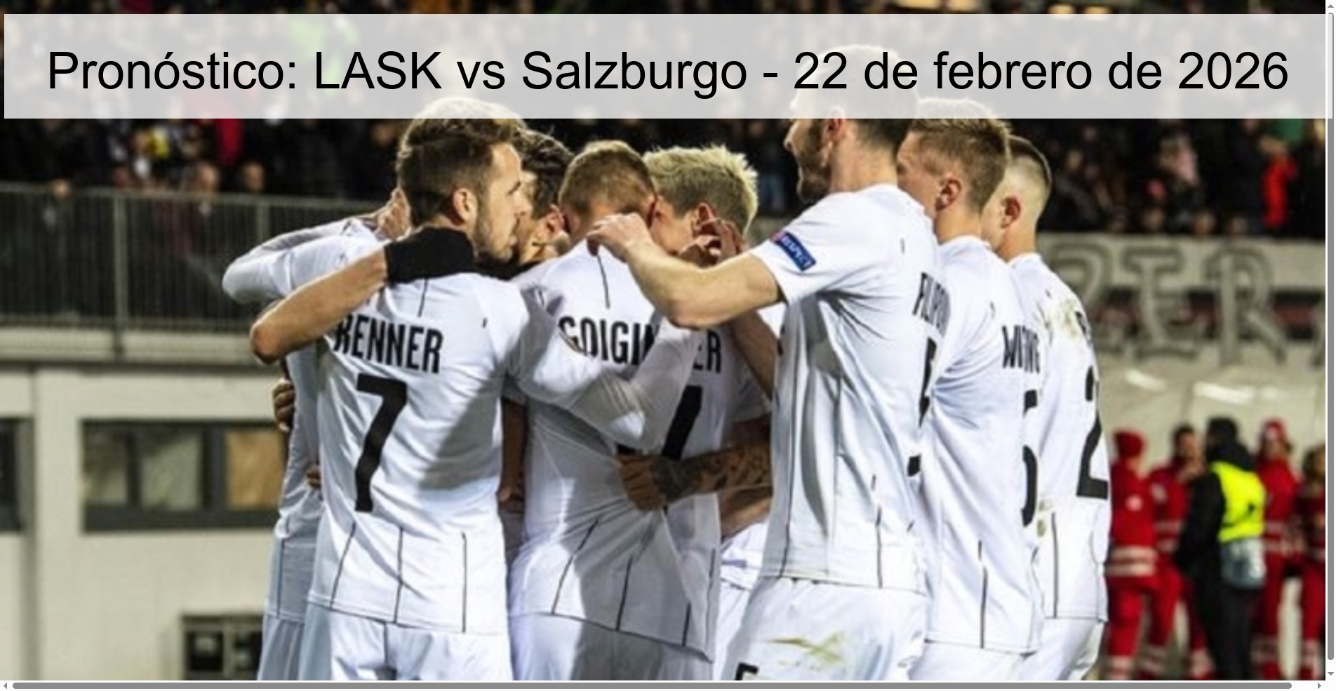 Pronóstico: LASK vs Salzburgo - 22 de febrero de 2026 Pronóstico: LASK vs Salzburgo - 22 de febrero de 2026