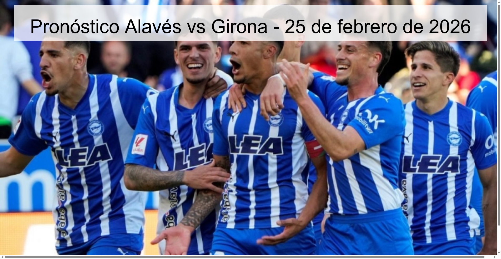 Alavés vs Girona Prediction - February 25, 2026