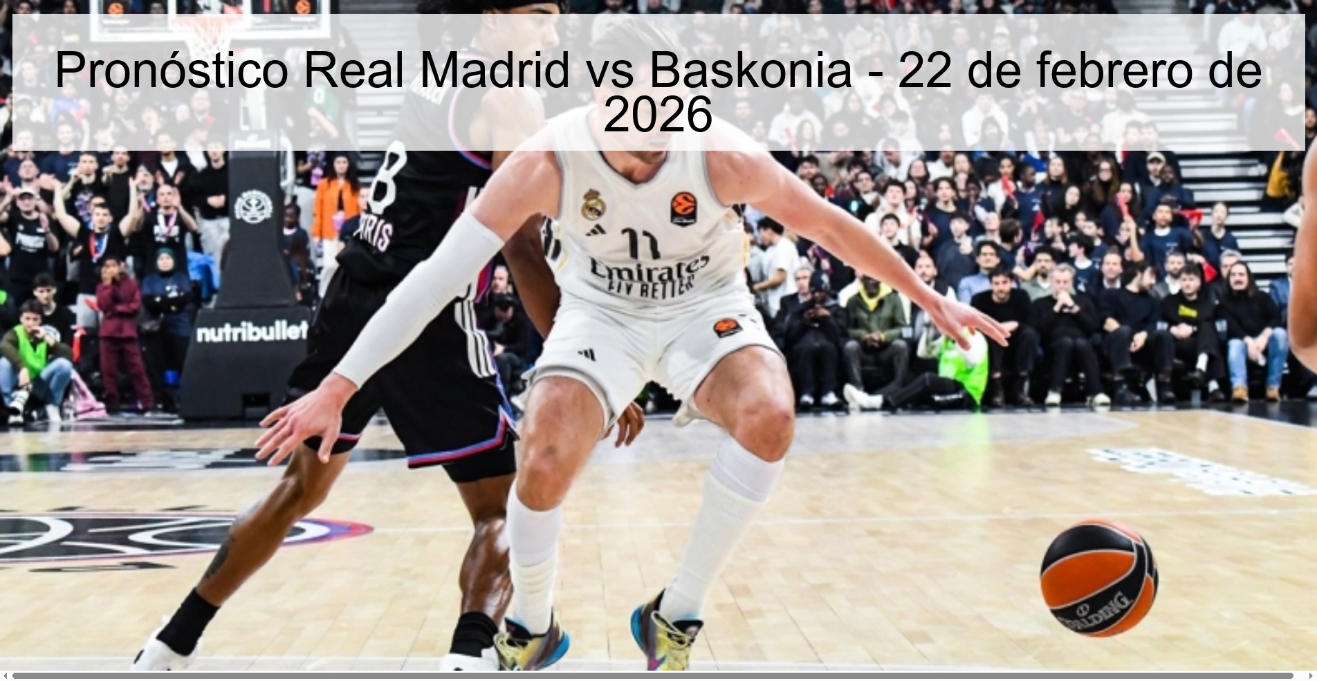 Real Madrid vs Baskonia Prediction - February 22, 2026