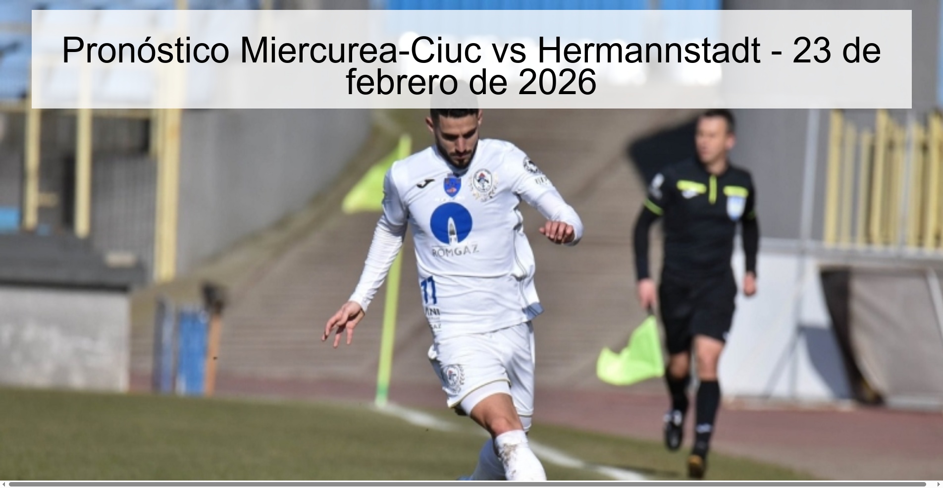 Pronóstico Miercurea-Ciuc vs Hermannstadt - 23 de febrero de 2026
