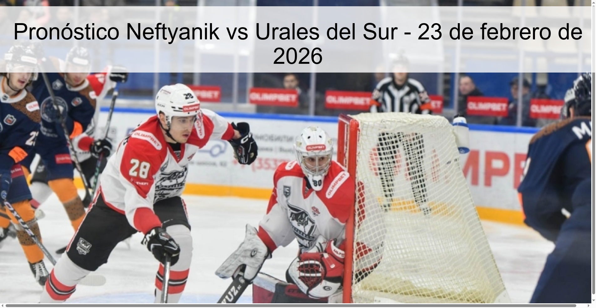 Pronóstico Neftyanik vs Urales del Sur - 23 de febrero de 2026