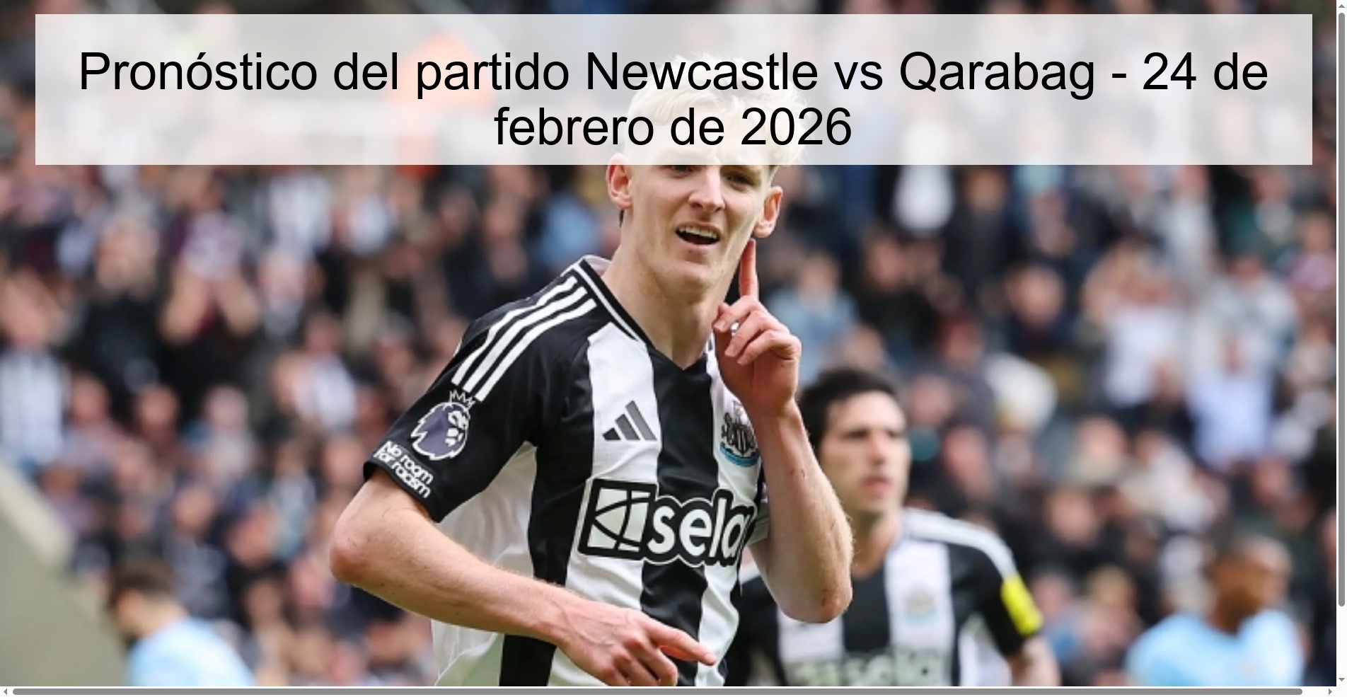 Newcastle vs Qarabag Prediction – February 24, 2026