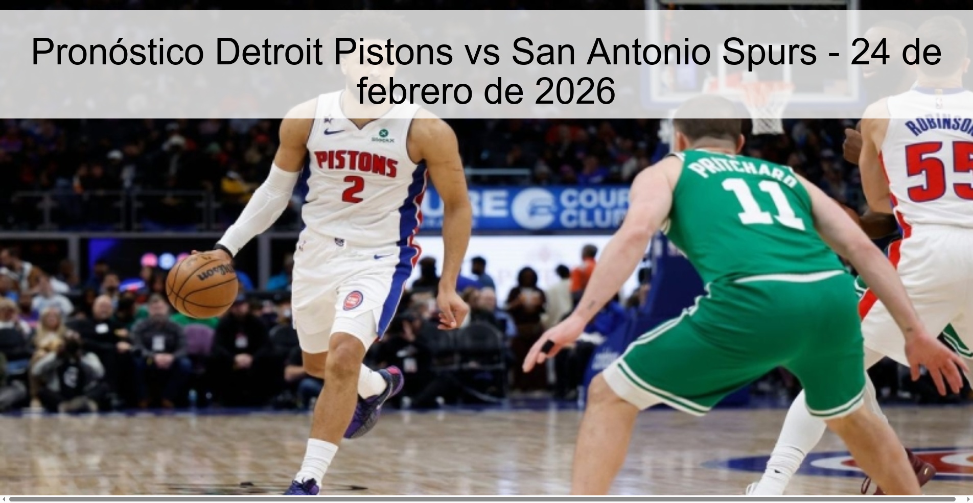 Detroit Pistons vs San Antonio Spurs Prediction - February 24, 2026