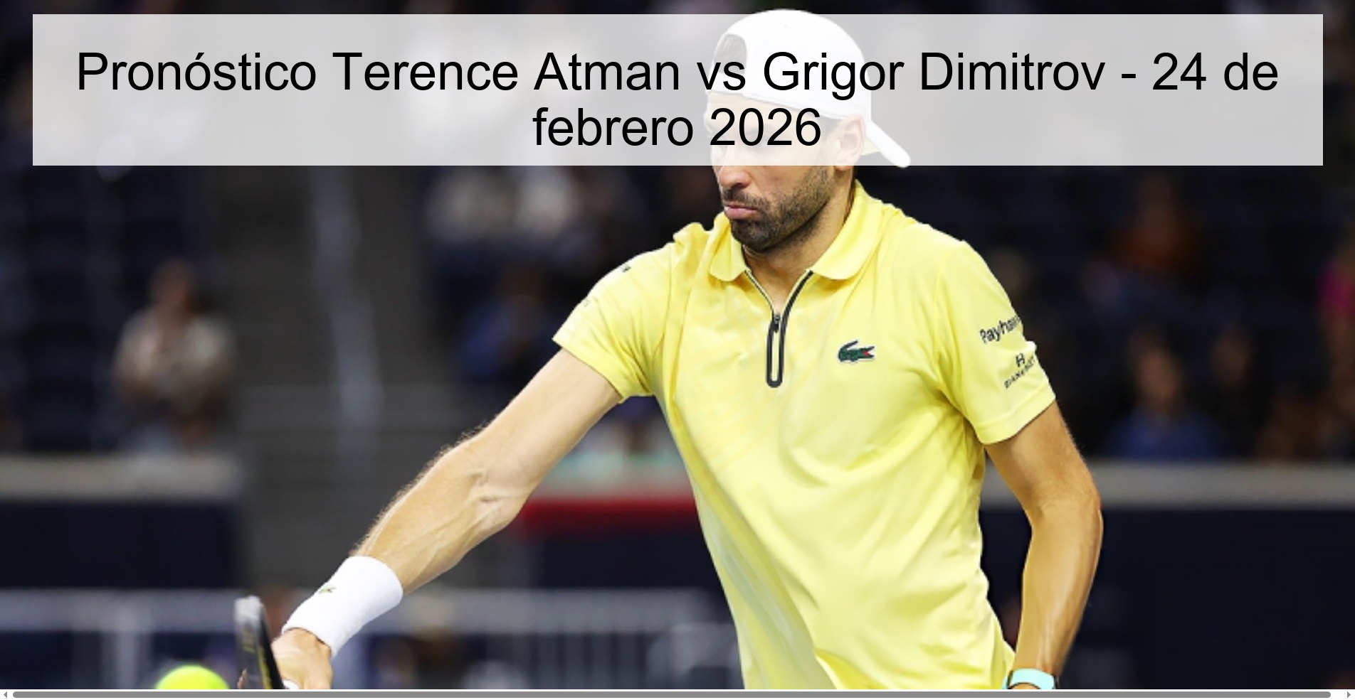 Terence Atman vs Grigor Dimitrov Prediction – February 24, 2026