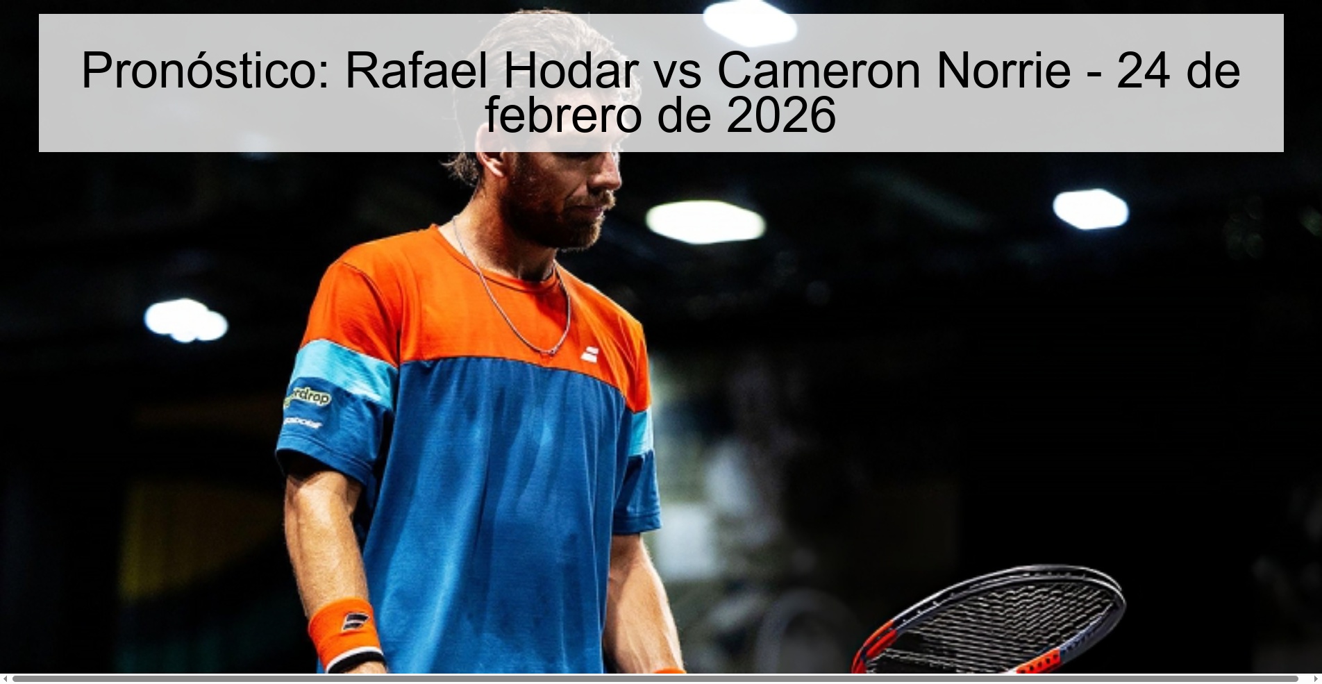 Prediction: Rafael Hodar vs Cameron Norrie – February 24, 2026