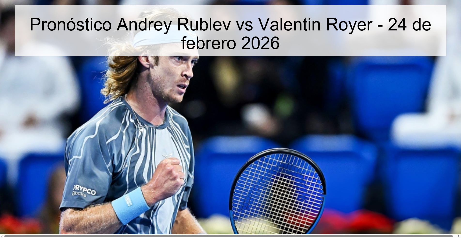 Andrey Rublev vs Valentin Royer Prediction – February 24, 2026