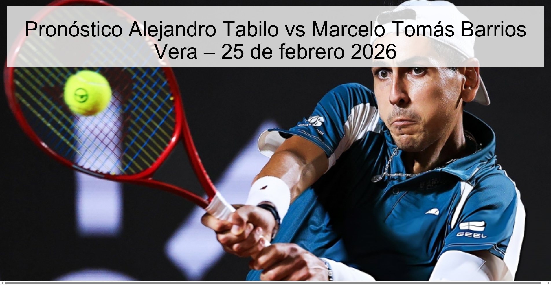 Alejandro Tabilo vs Marcelo Tomás Barrios Vera Prediction – February 25, 2026