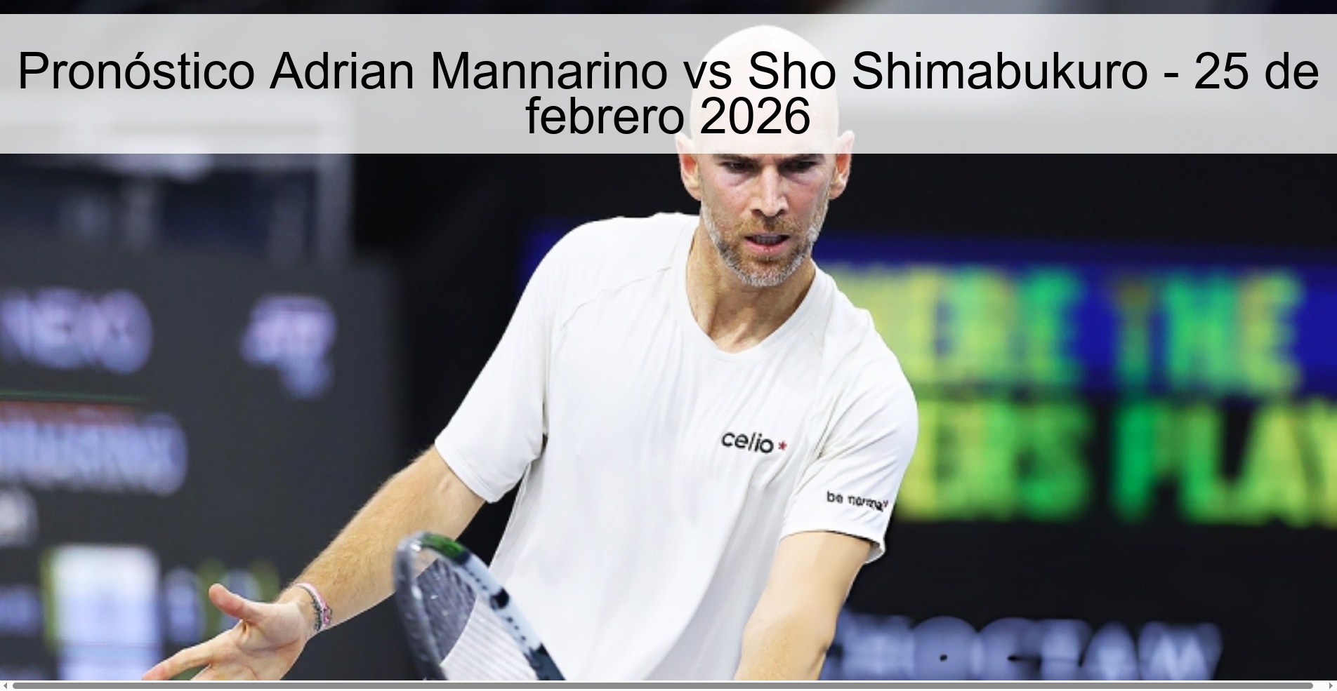 Pronóstico Adrian Mannarino vs Sho Shimabukuro - 25 de febrero 2026