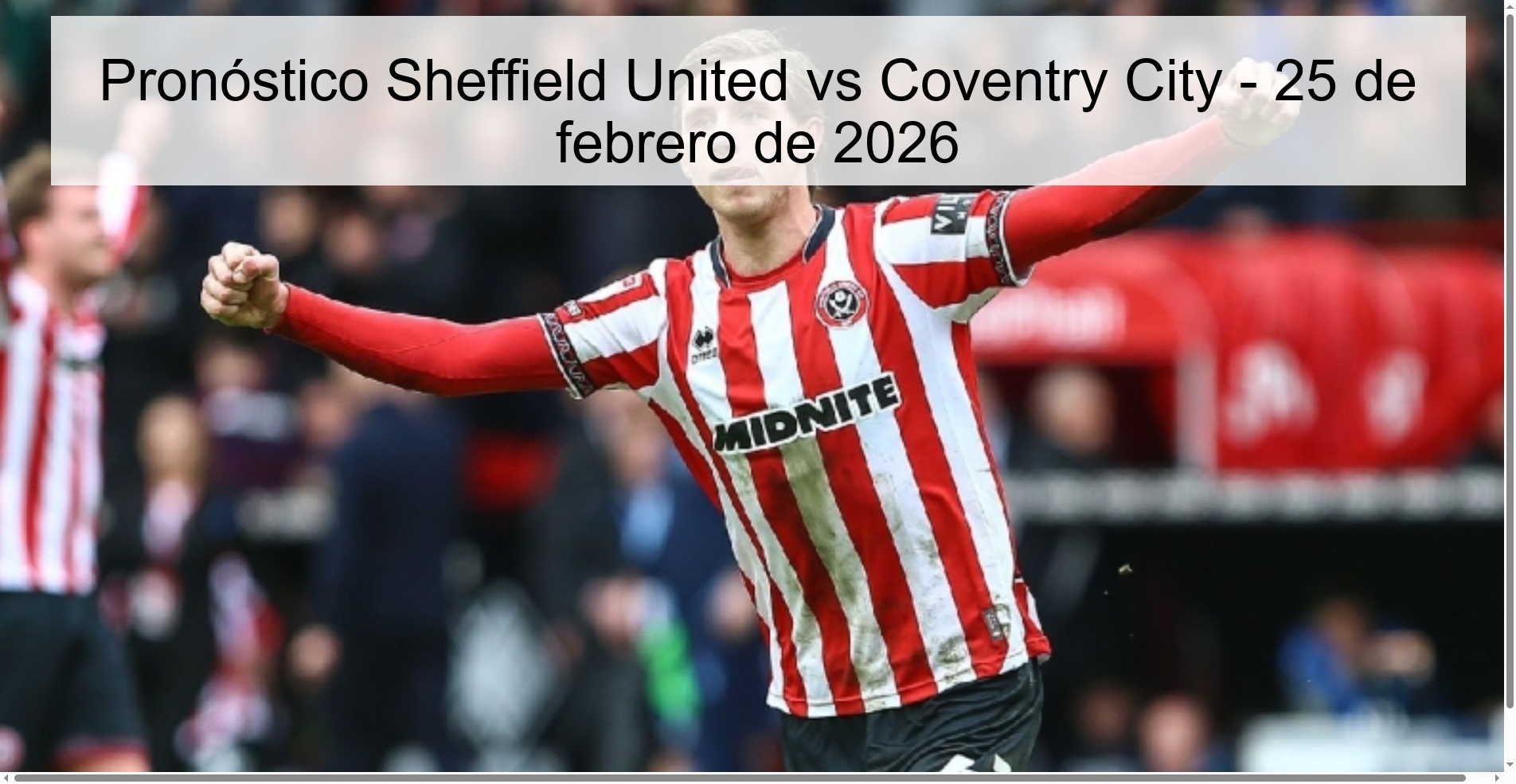 Sheffield United vs Coventry City Prediction – February 25, 2026