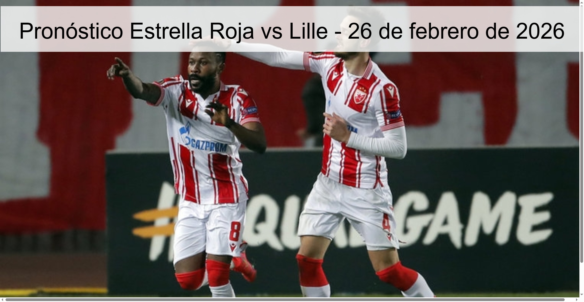 Red Star vs Lille Prediction - February 26, 2026