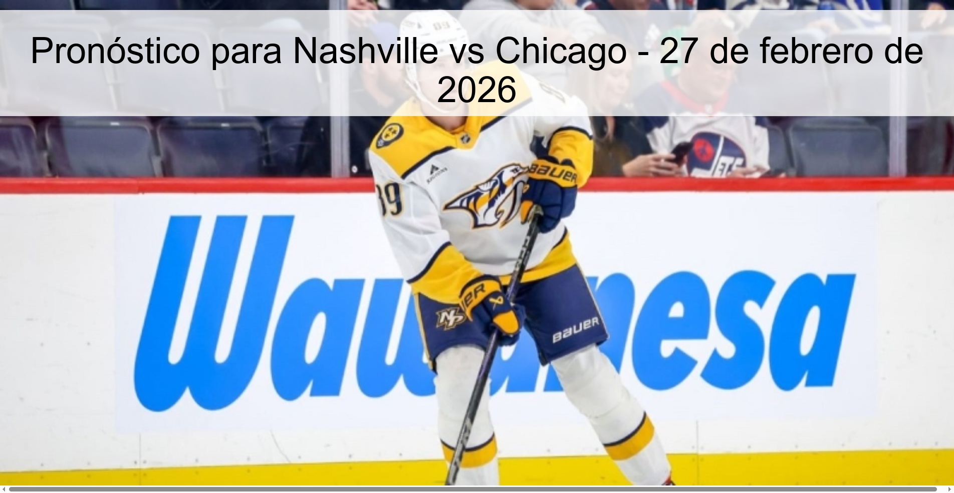 Nashville vs Chicago Prediction – February 27, 2026