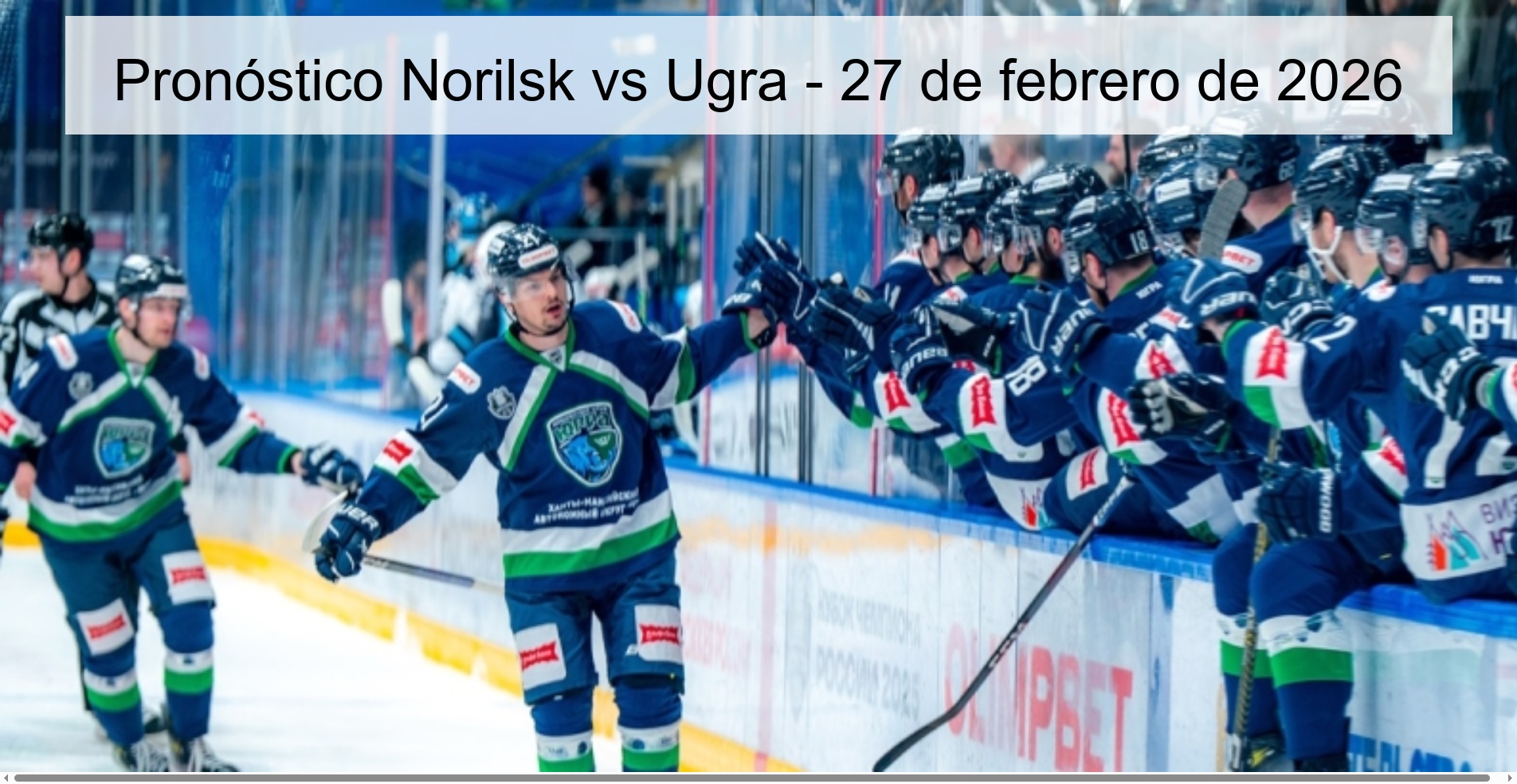 Norilsk vs Ugra Prediction – February 27, 2026