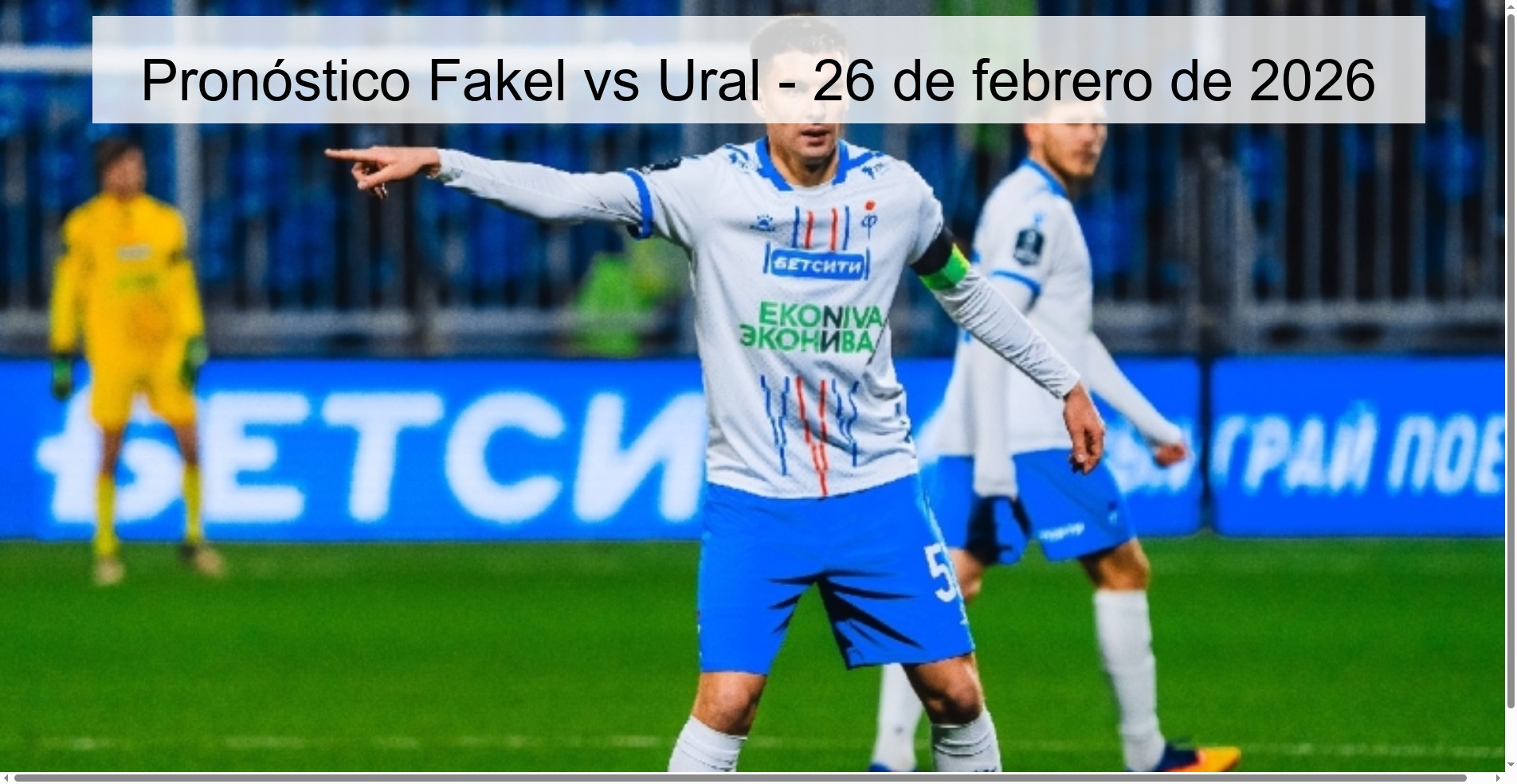 Fakel vs Ural Prediction – February 26, 2026