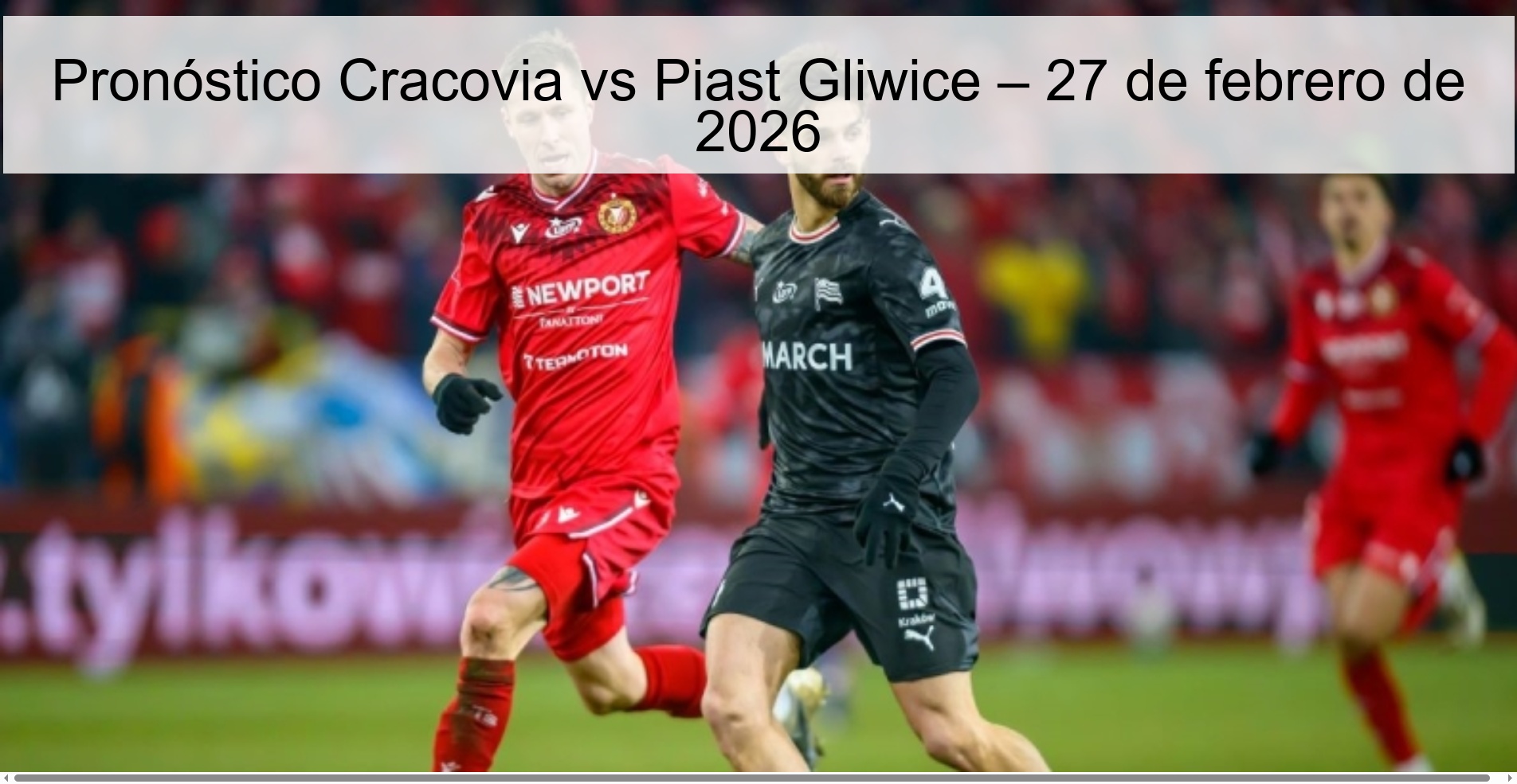 Krakow vs Piast Gliwice Prediction – February 27, 2026