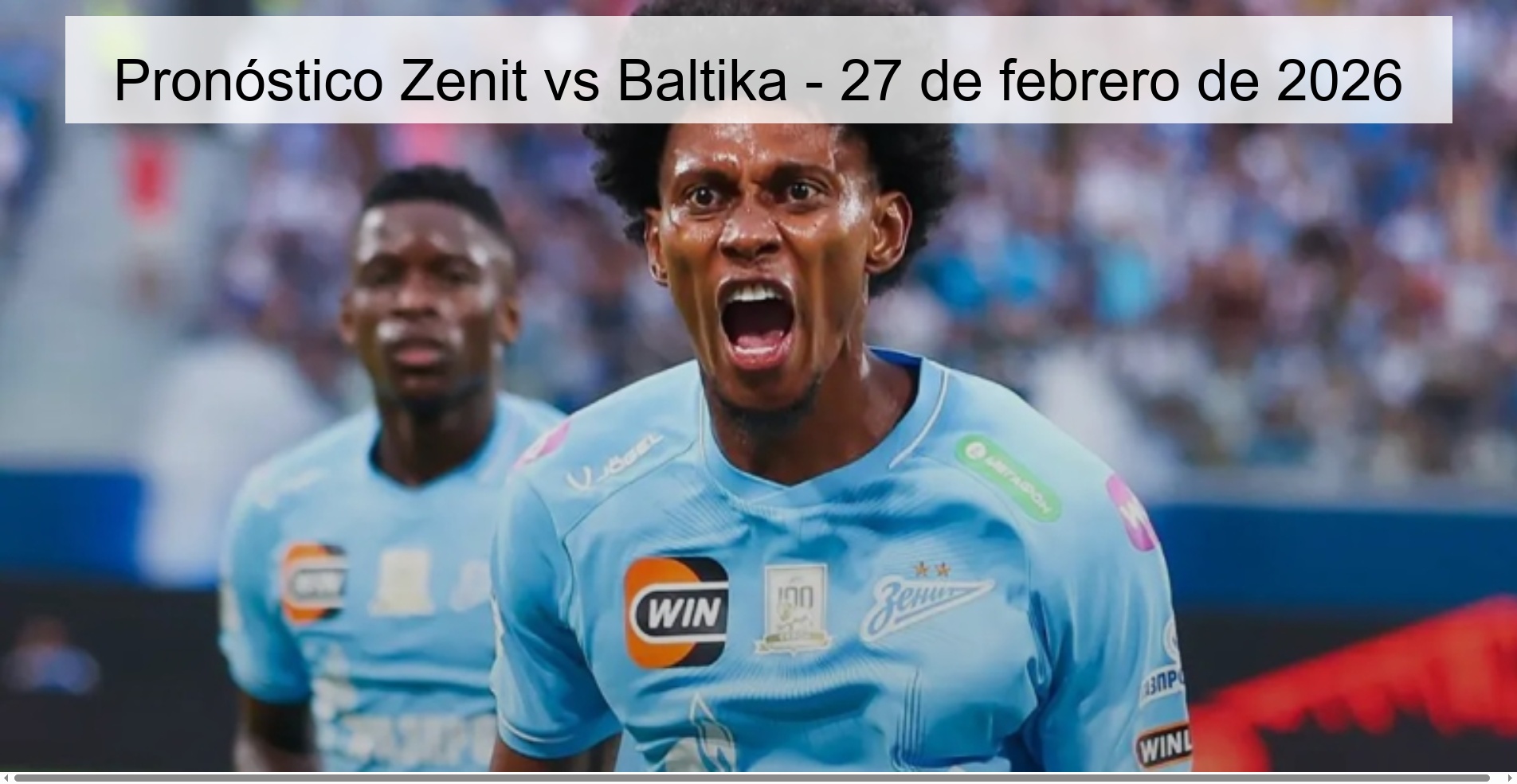 Zenit vs Baltika Prediction – February 27, 2026