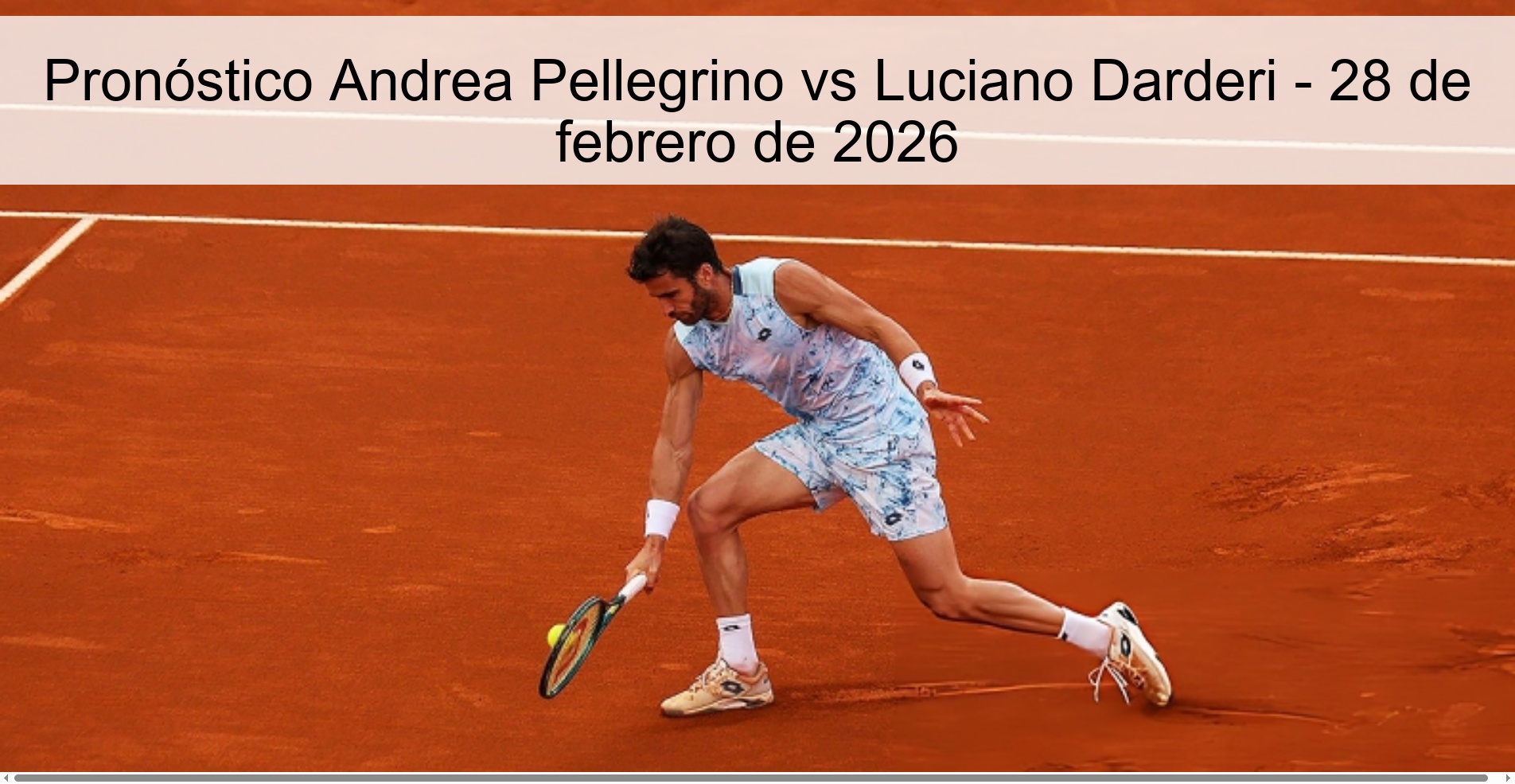 Andrea Pellegrino vs Luciano Darderi Prediction – February 28, 2026