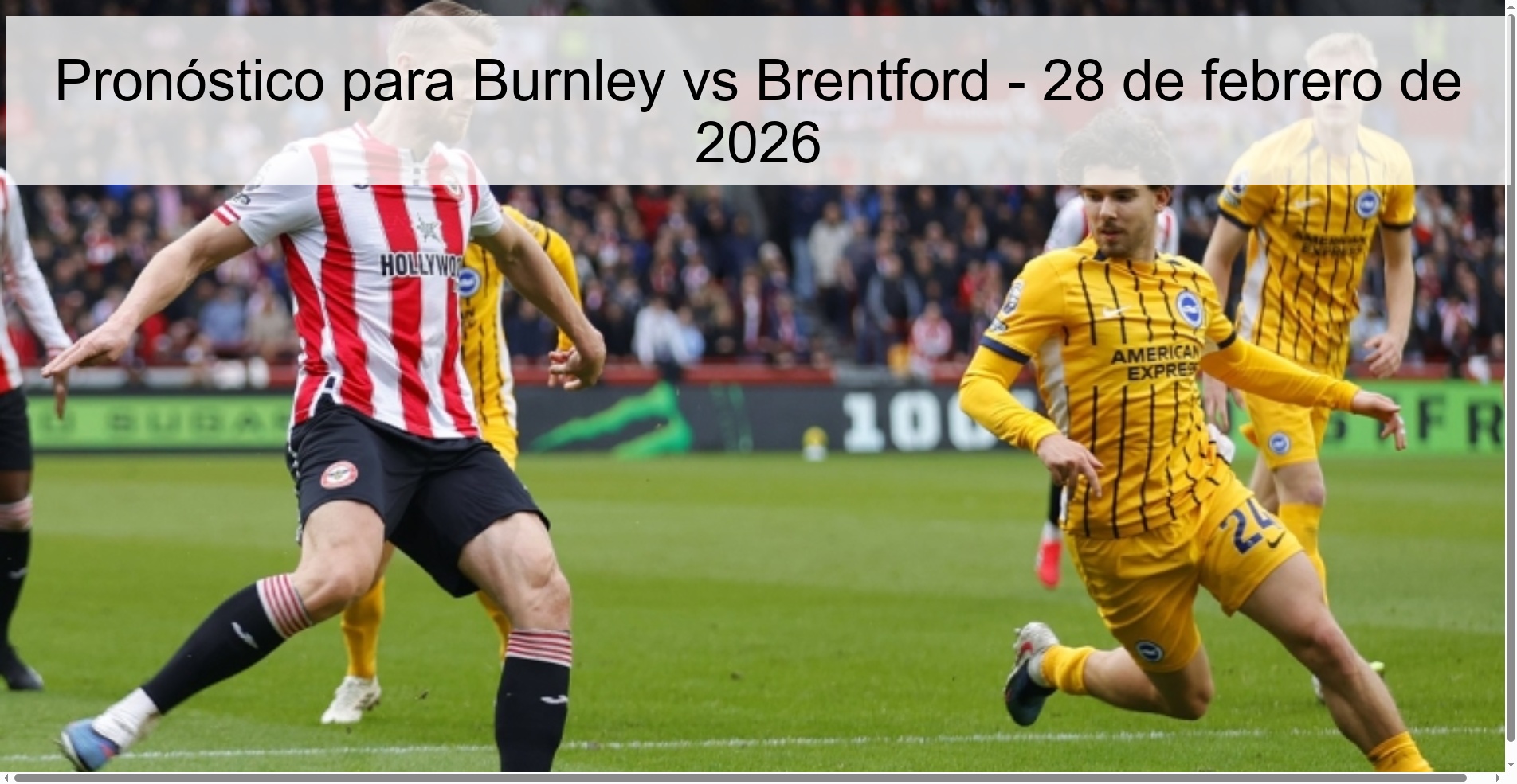 Prediction for Burnley vs Brentford – February 28, 2026