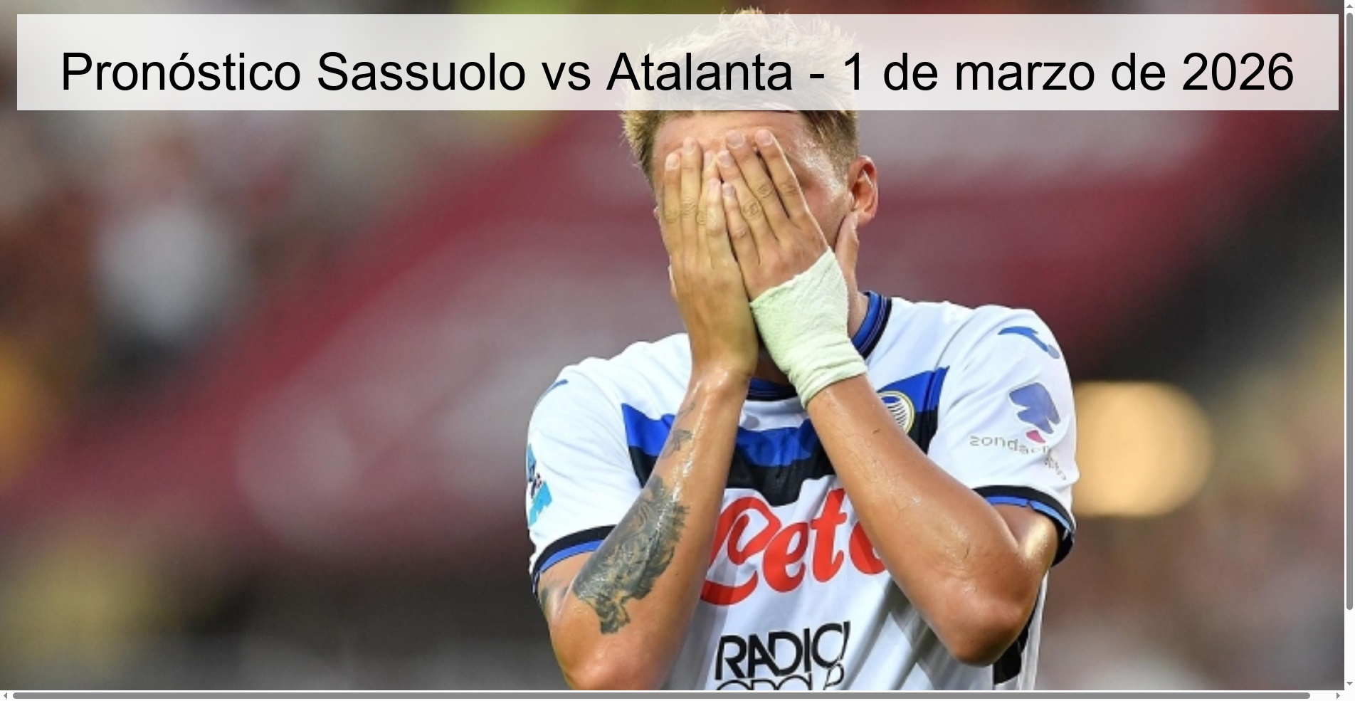 Sassuolo vs Atalanta Prediction – March 1, 2026