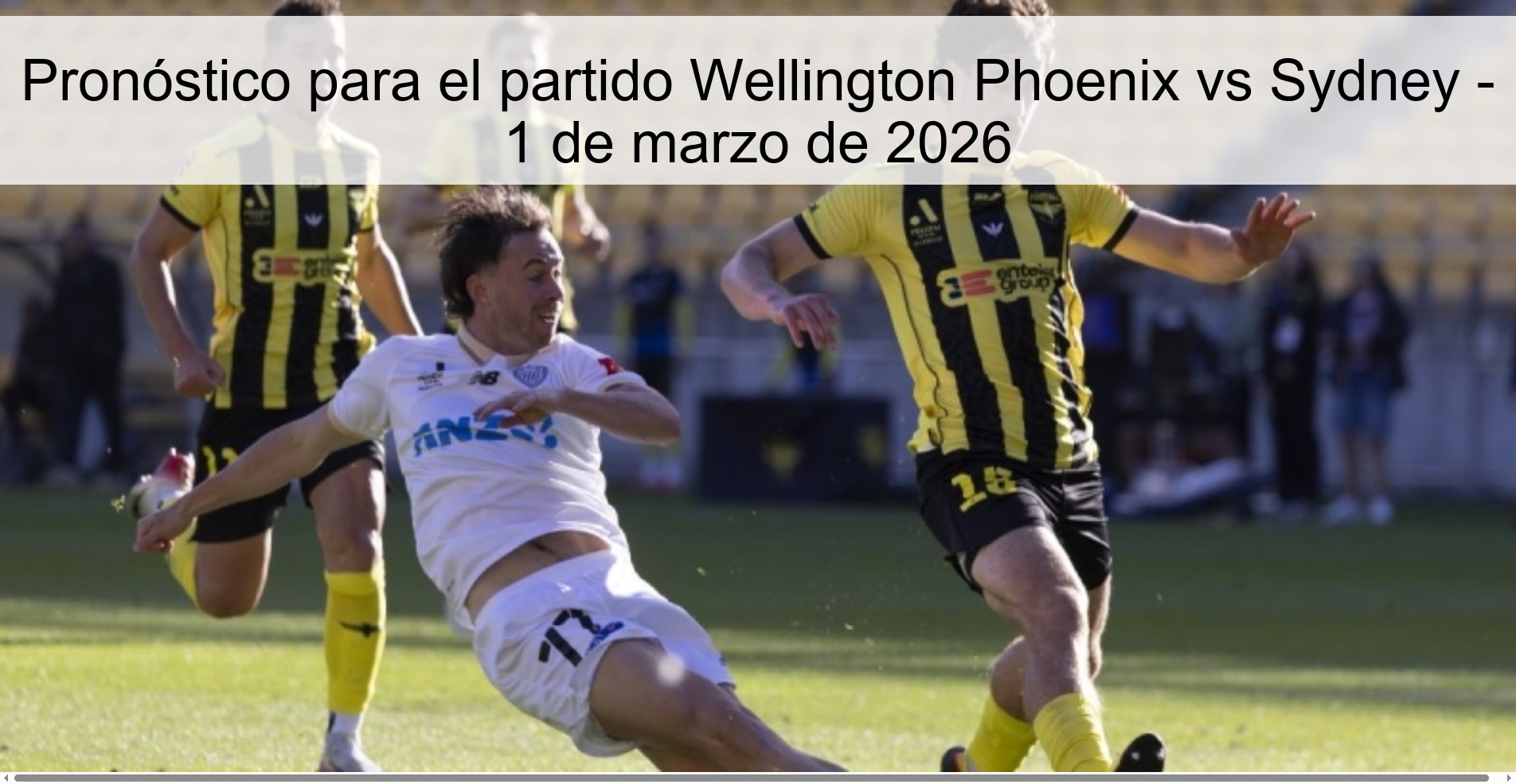 Prediction for the match Wellington Phoenix vs Sydney - March 1, 2026