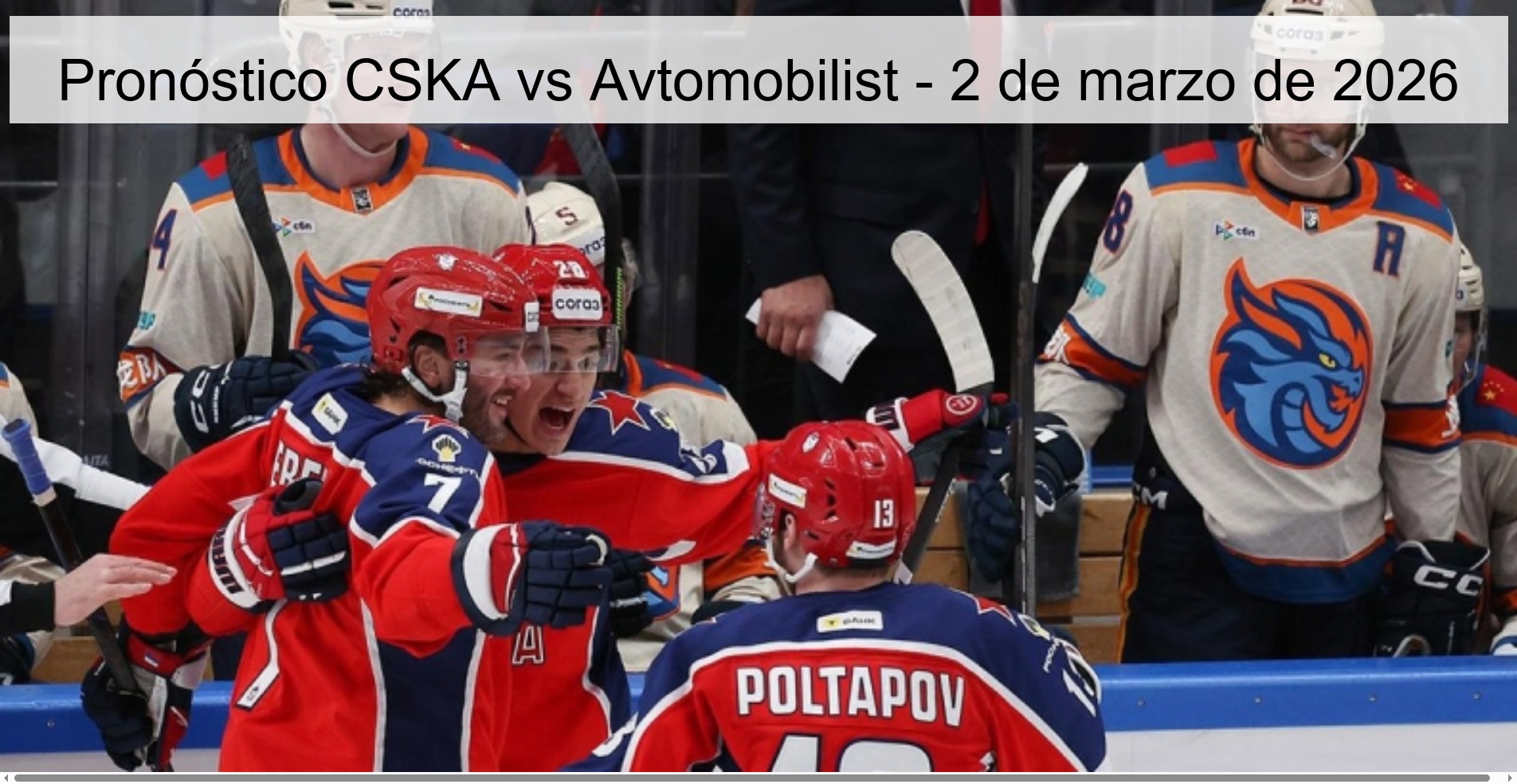 CSKA vs Avtomobilist Prediction – March 2, 2026