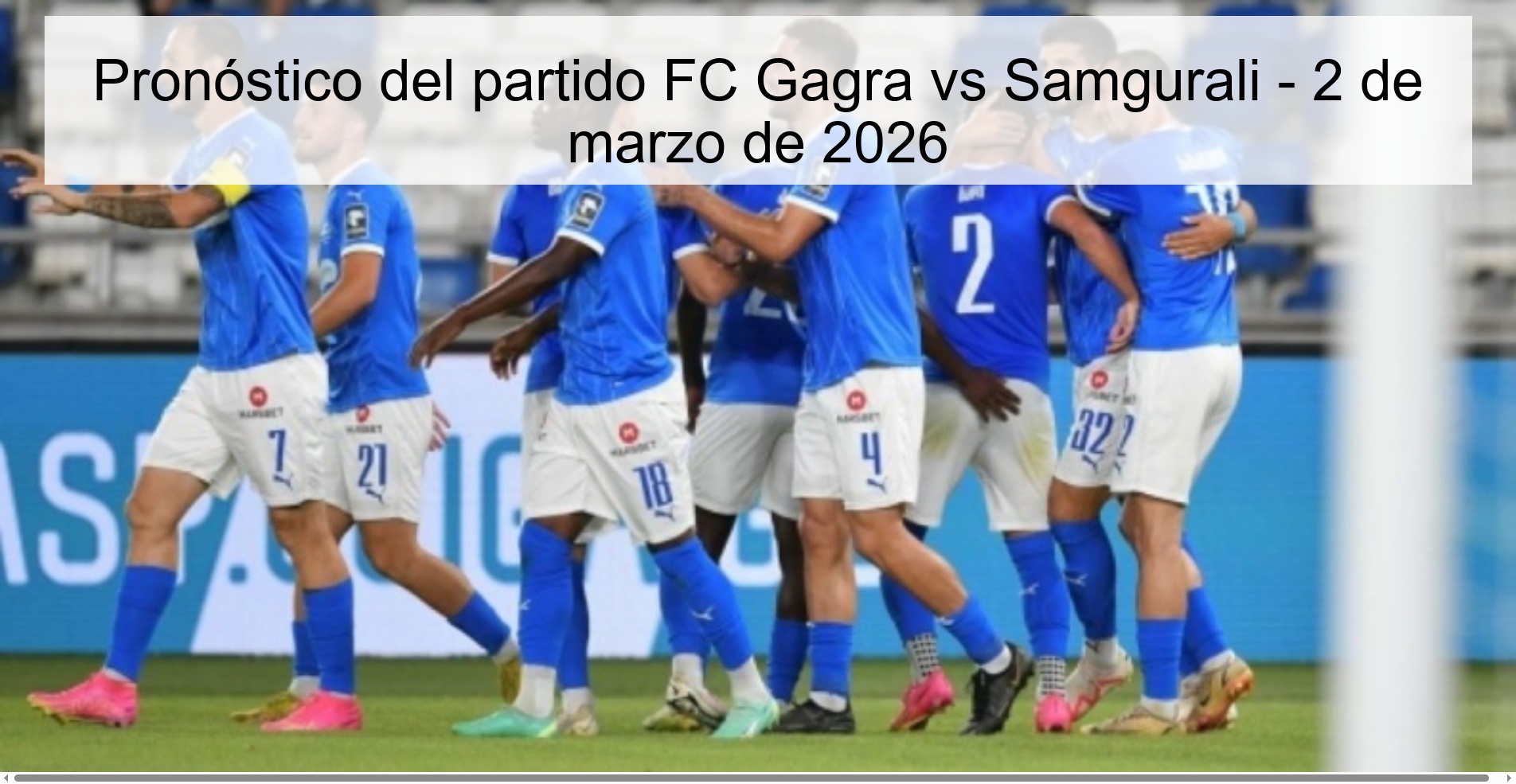 FC Gagra vs Samgurali Prediction – March 2, 2026