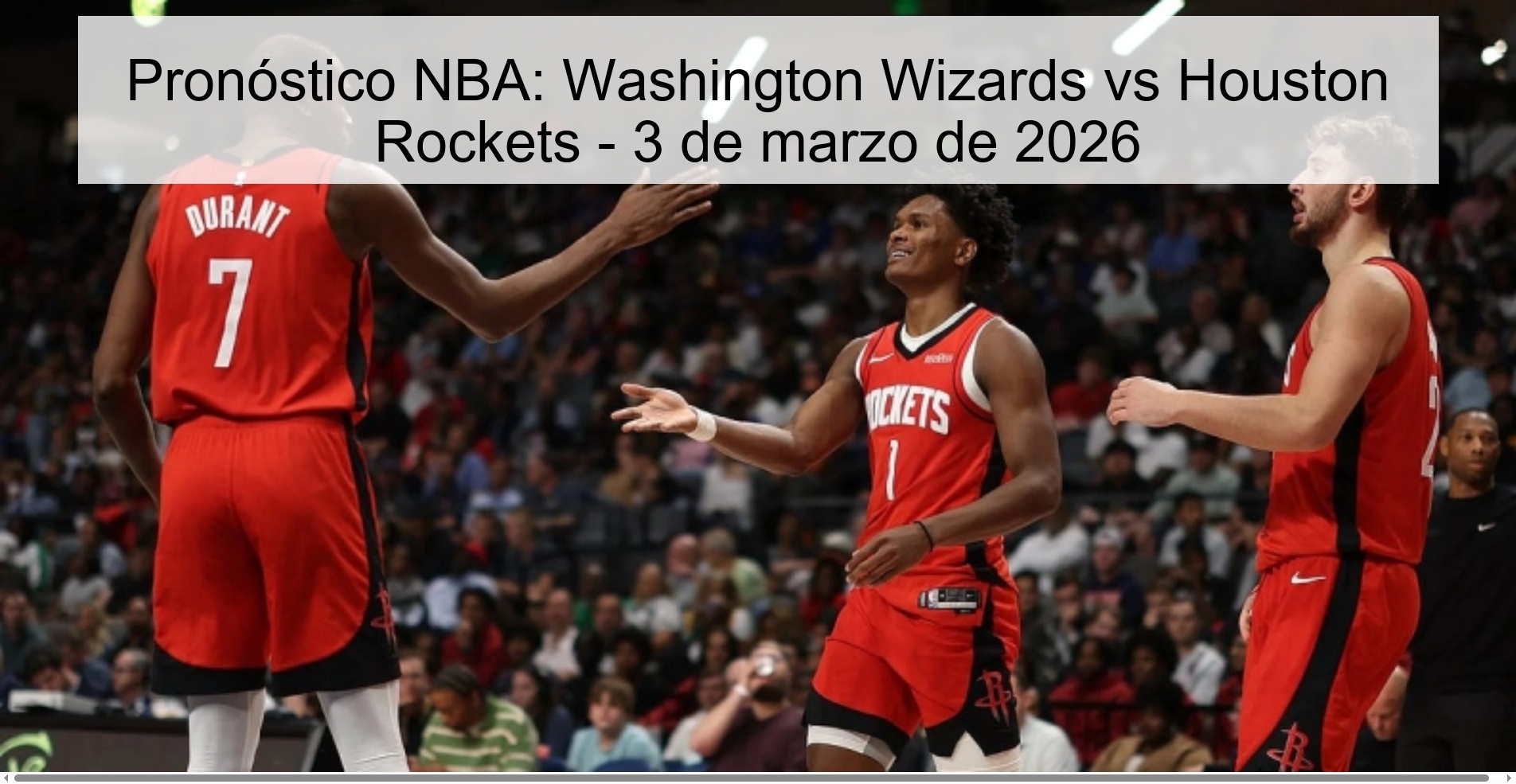 NBA Prediction: Washington Wizards vs Houston Rockets - March 3, 2026